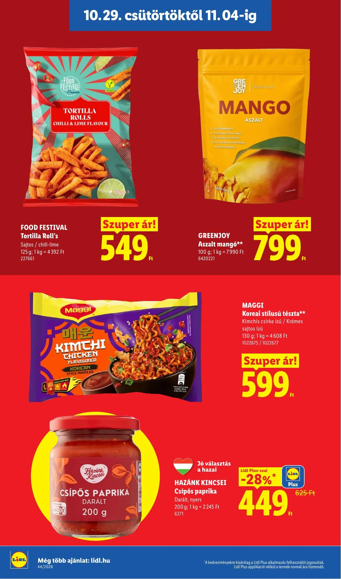 Lidl akciós újság 10.29–11.04 – 16. oldal