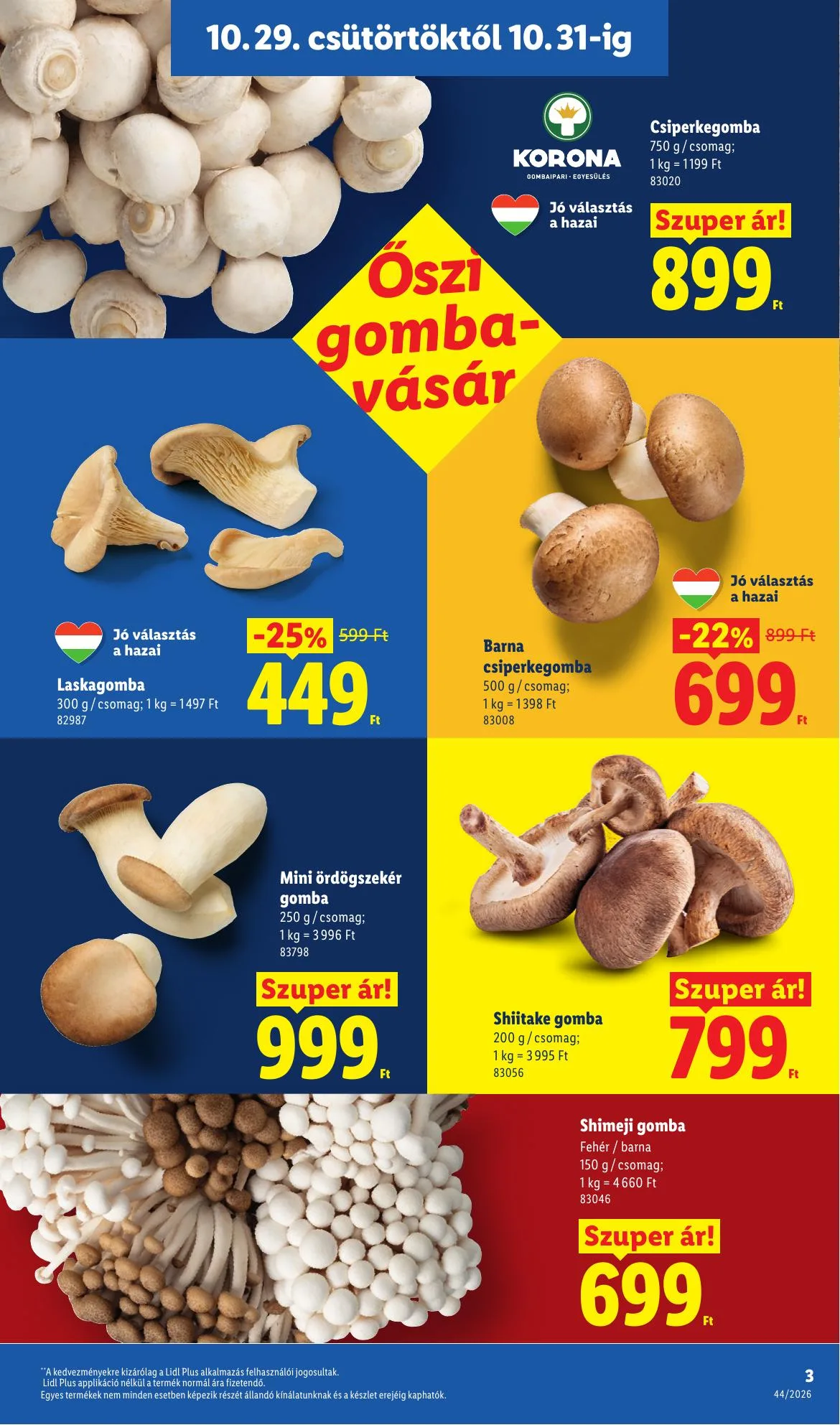 Lidl akciós újság 10.29–11.04 – 3. oldal