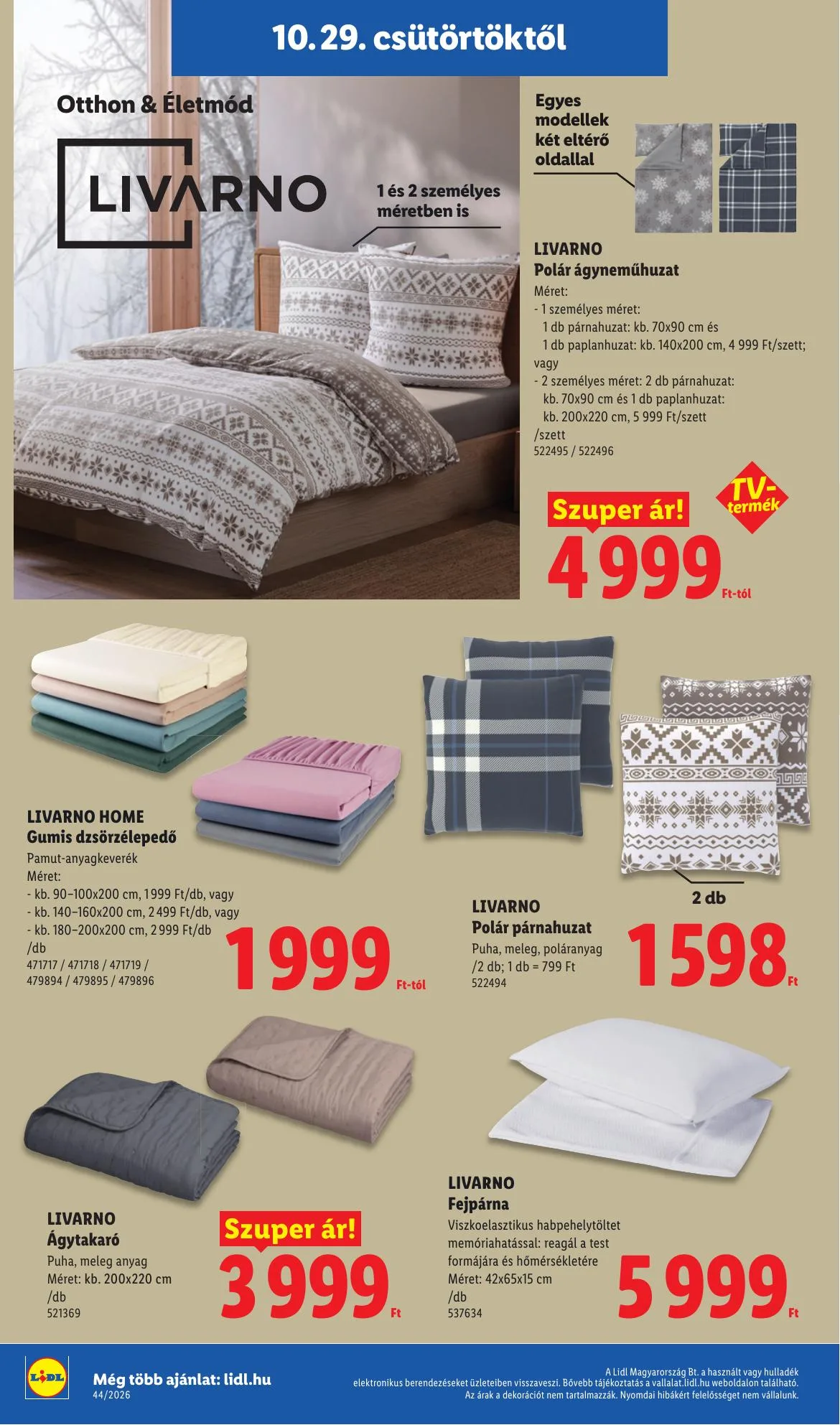 Lidl akciós újság 10.29–11.04 – 32. oldal