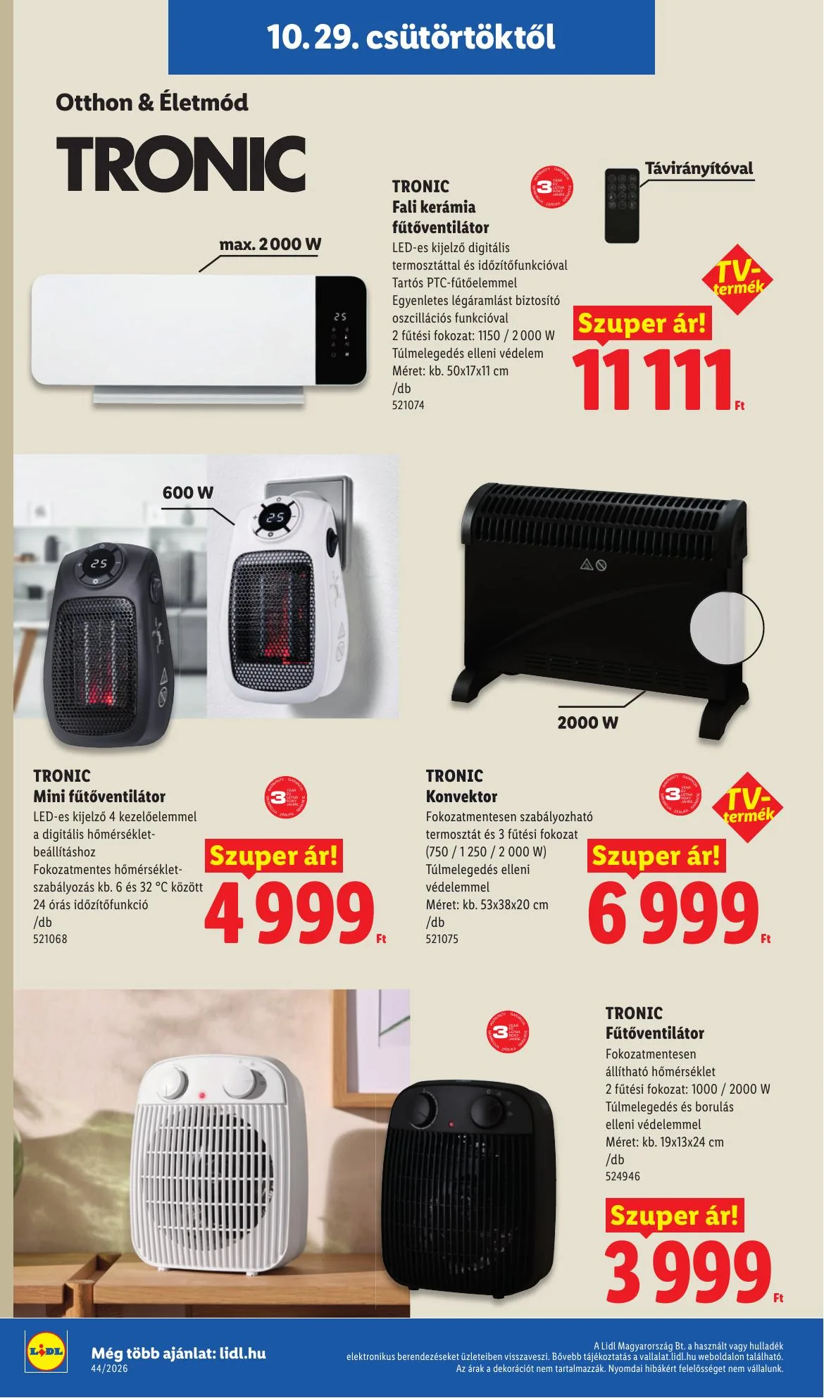 Lidl akciós újság 10.29–11.04 – 36. oldal