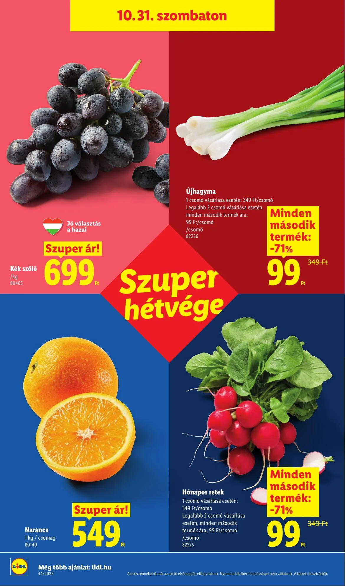 Lidl akciós újság 10.29–11.04 – 44. oldal