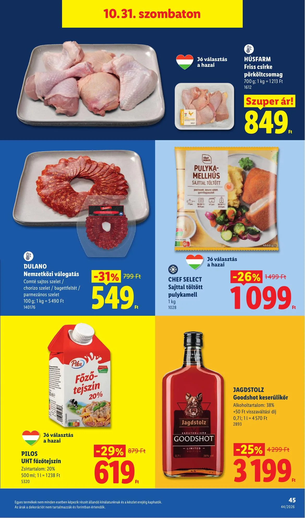 Lidl akciós újság 10.29–11.04 – 45. oldal