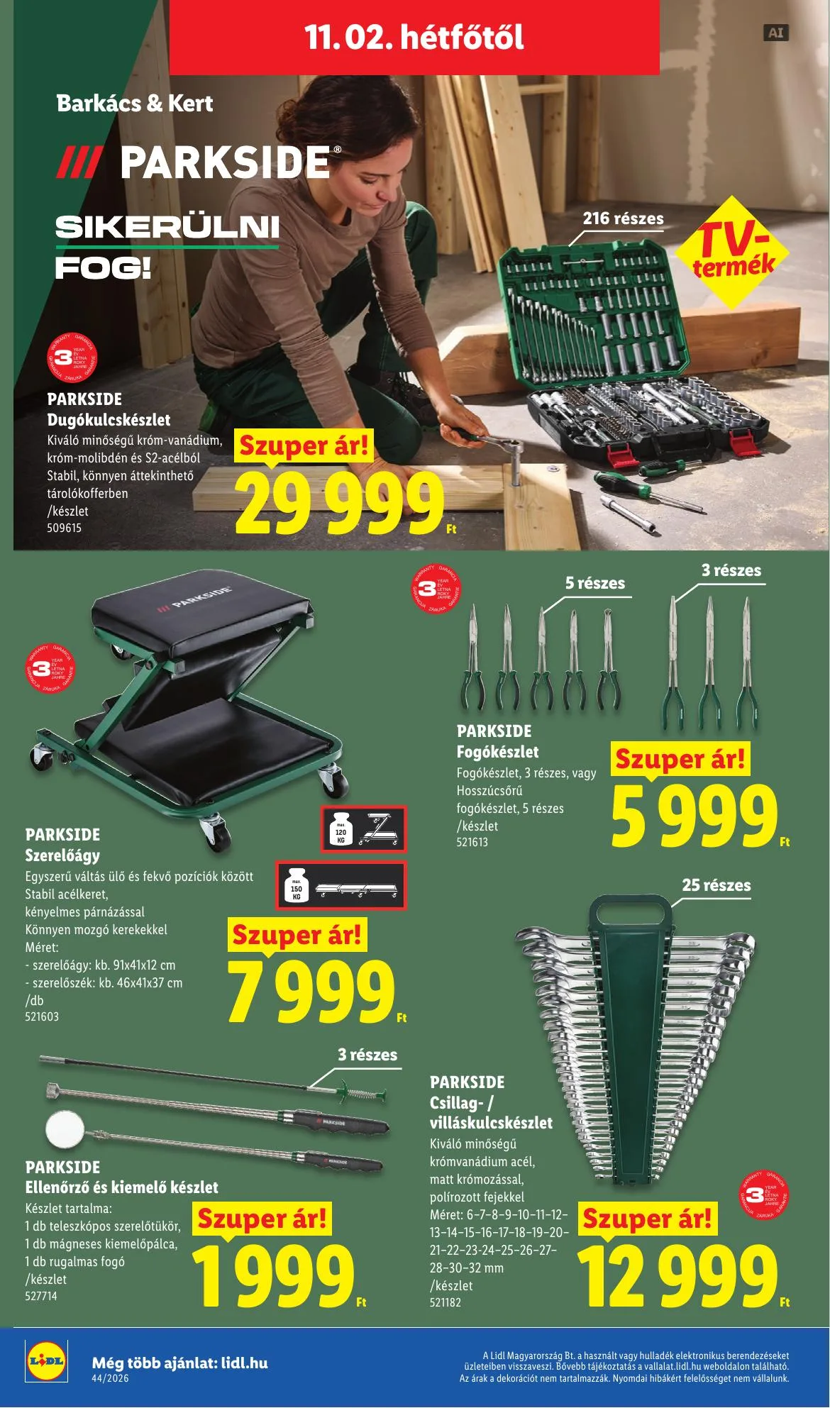 Lidl akciós újság 10.29–11.04 – 50. oldal