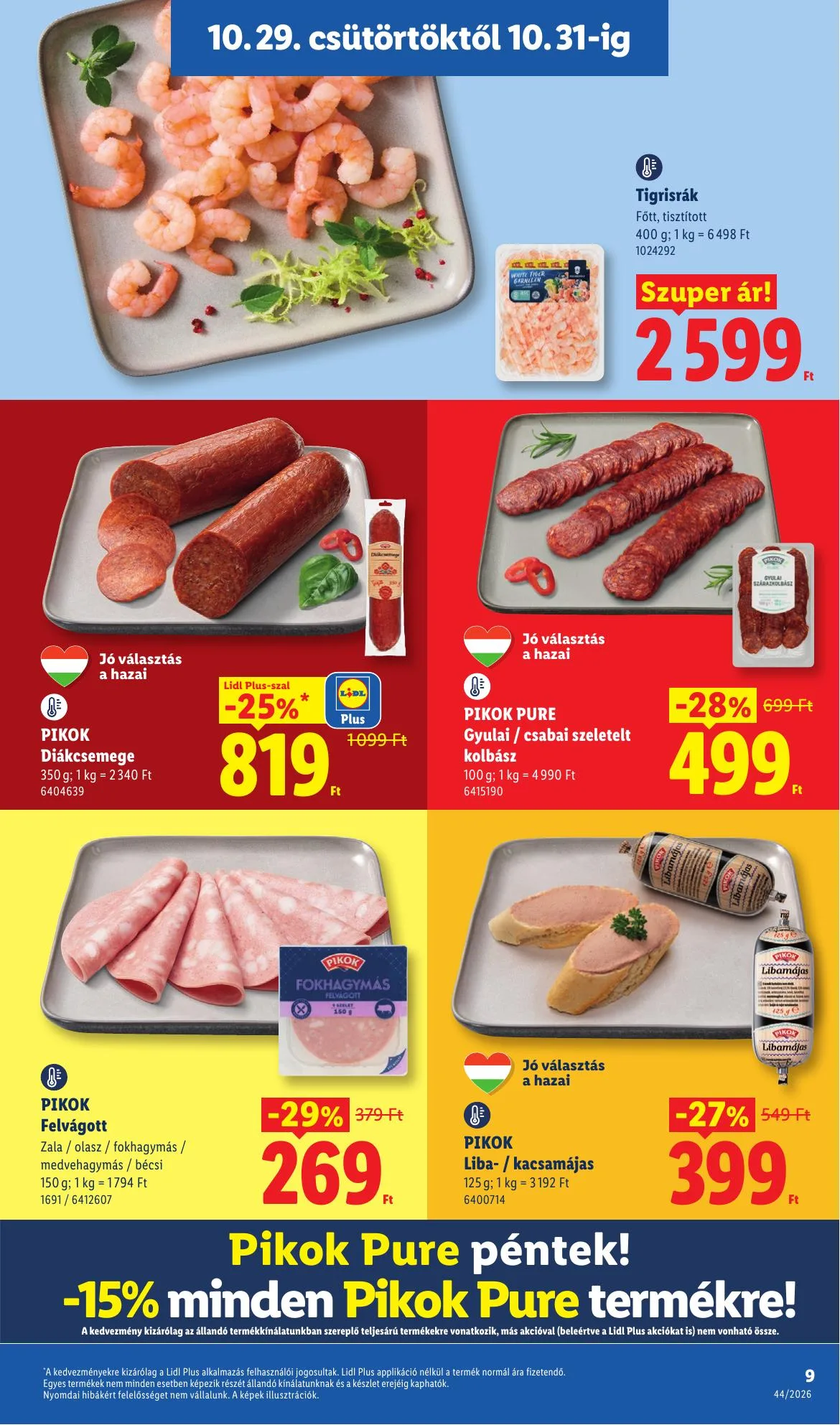 Lidl akciós újság 10.29–11.04 – 9. oldal