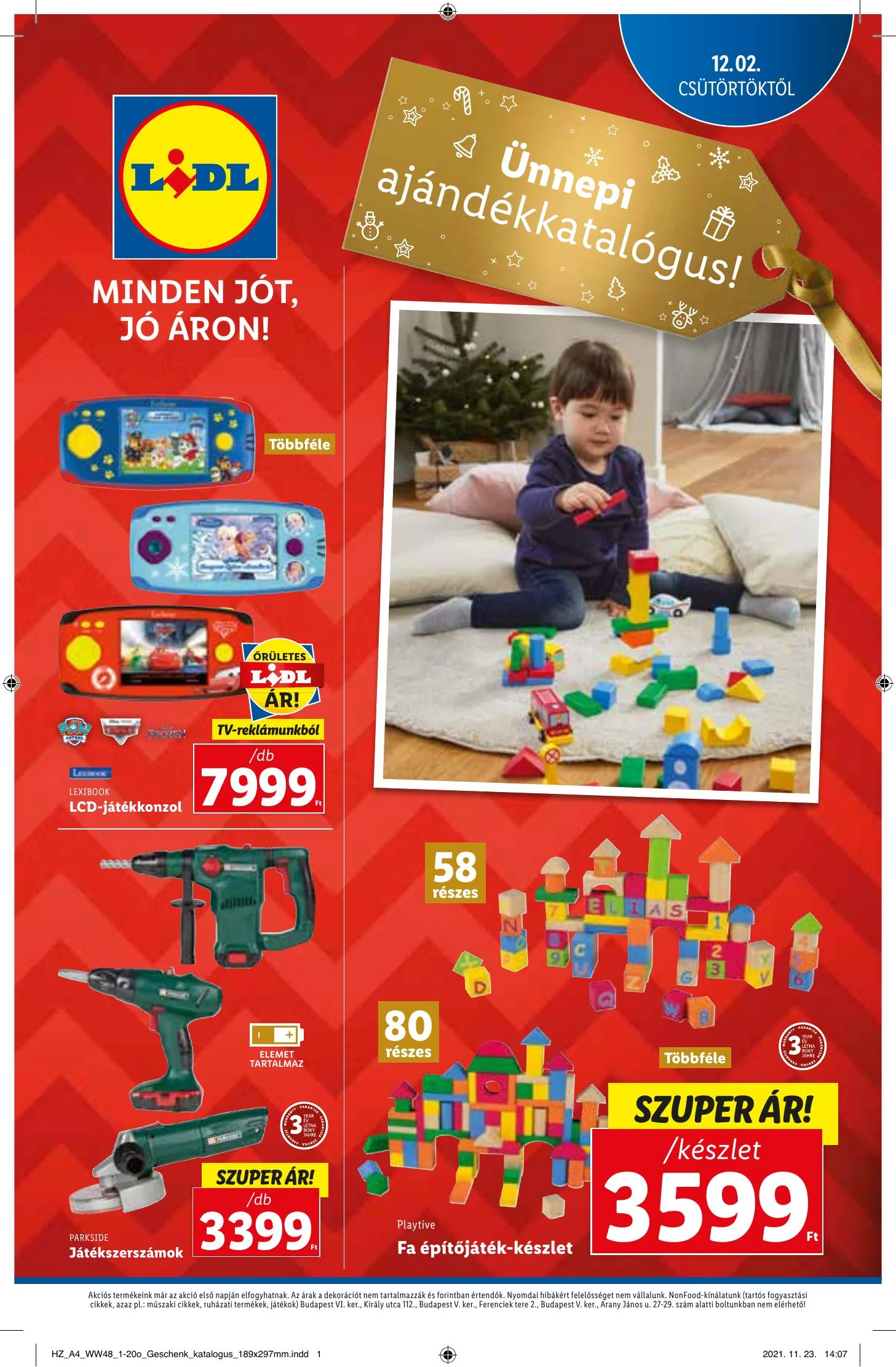 Lidl akciós újság Ajandekkatalogus 12.02–12.02