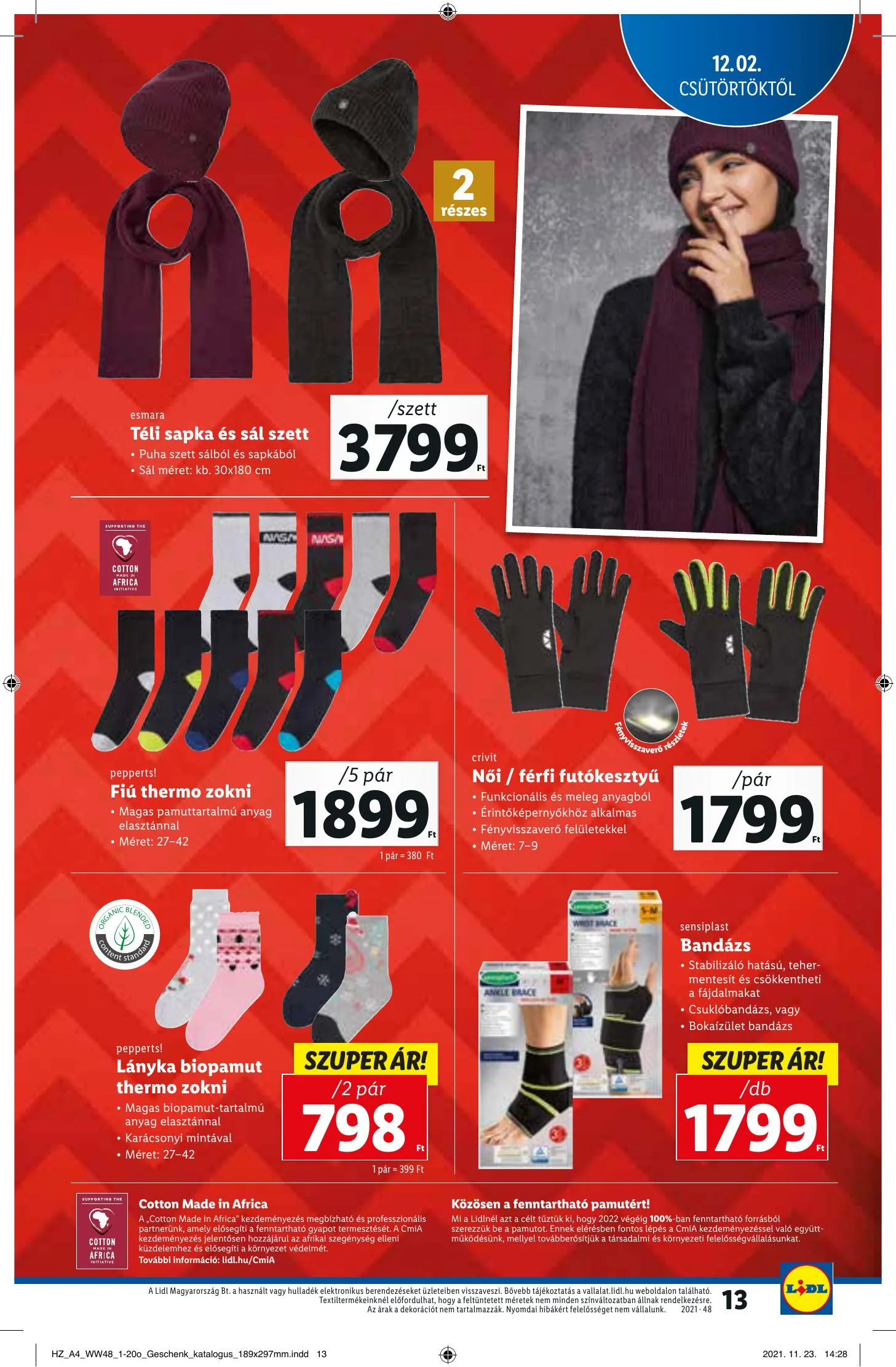Lidl akciós újság Ajandekkatalogus 12.02–12.02 – 13. oldal