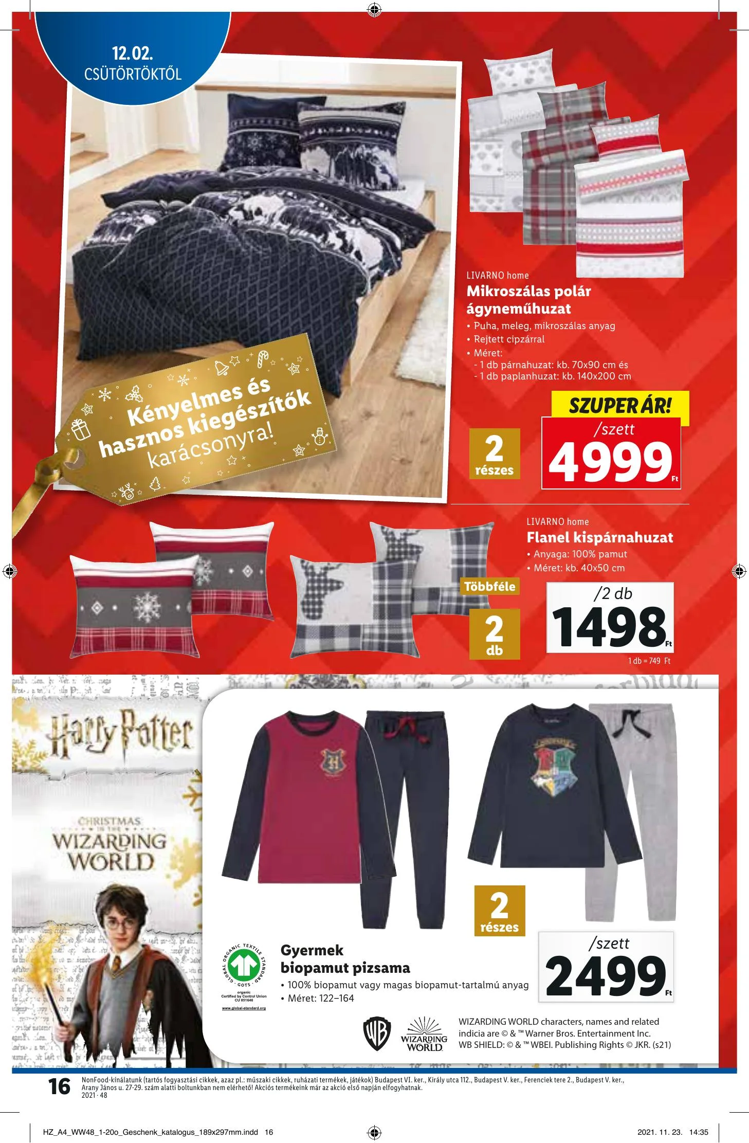 Lidl akciós újság Ajandekkatalogus 12.02–12.02 – 16. oldal