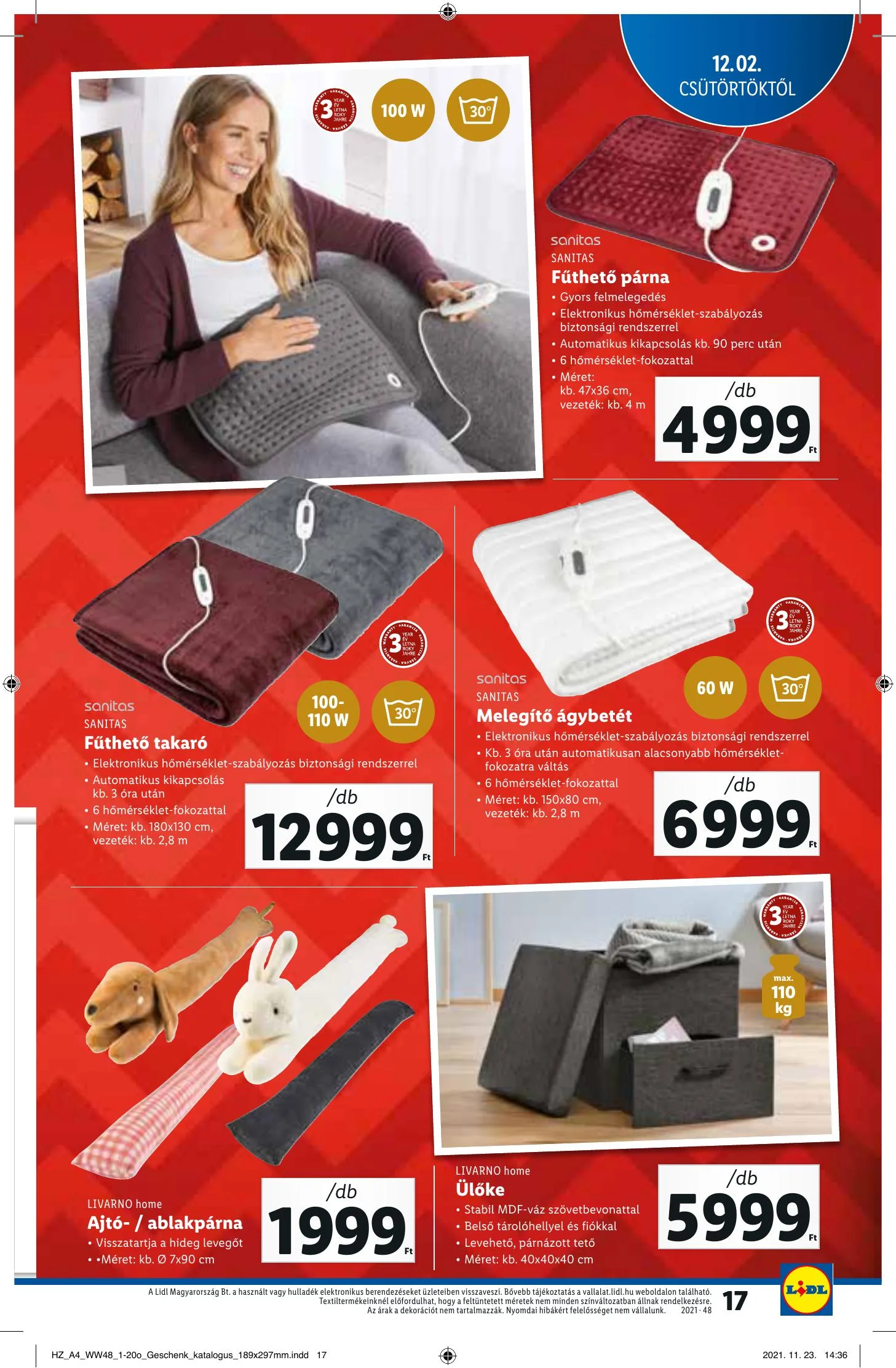 Lidl akciós újság Ajandekkatalogus 12.02–12.02 – 17. oldal