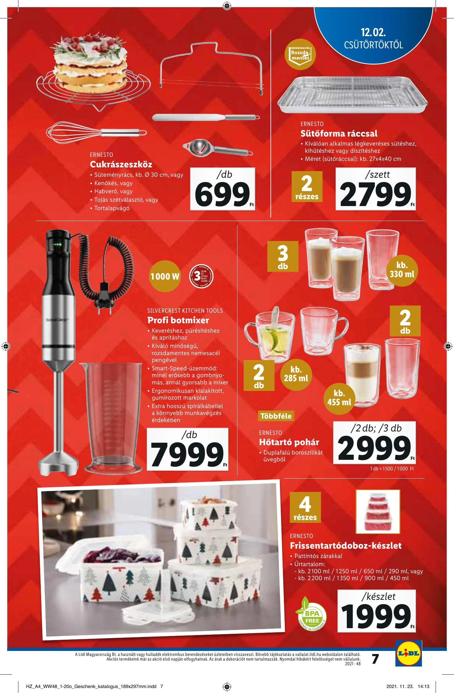 Lidl akciós újság Ajandekkatalogus 12.02–12.02 – 7. oldal