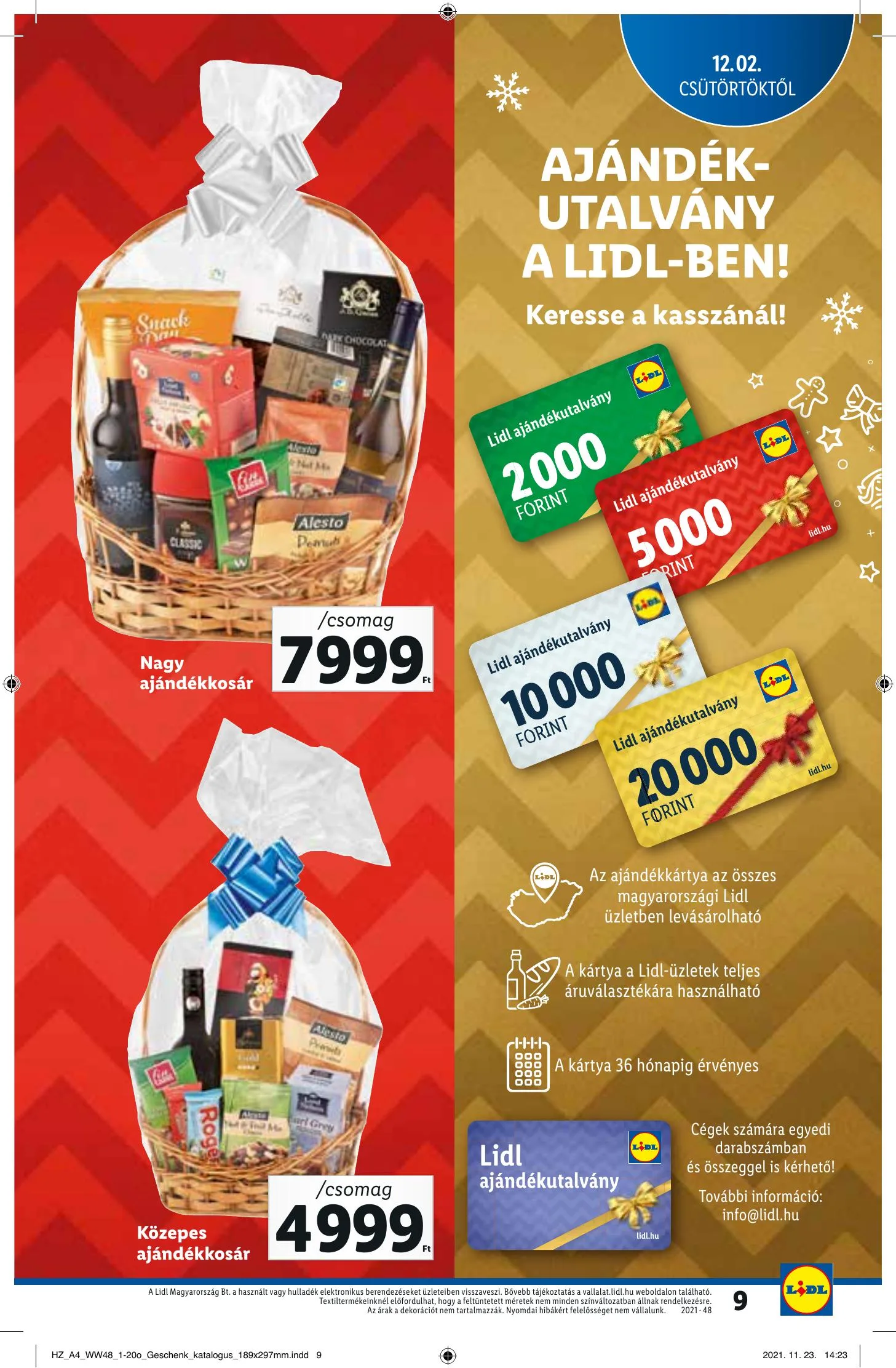 Lidl akciós újság Ajandekkatalogus 12.02–12.02 – 9. oldal