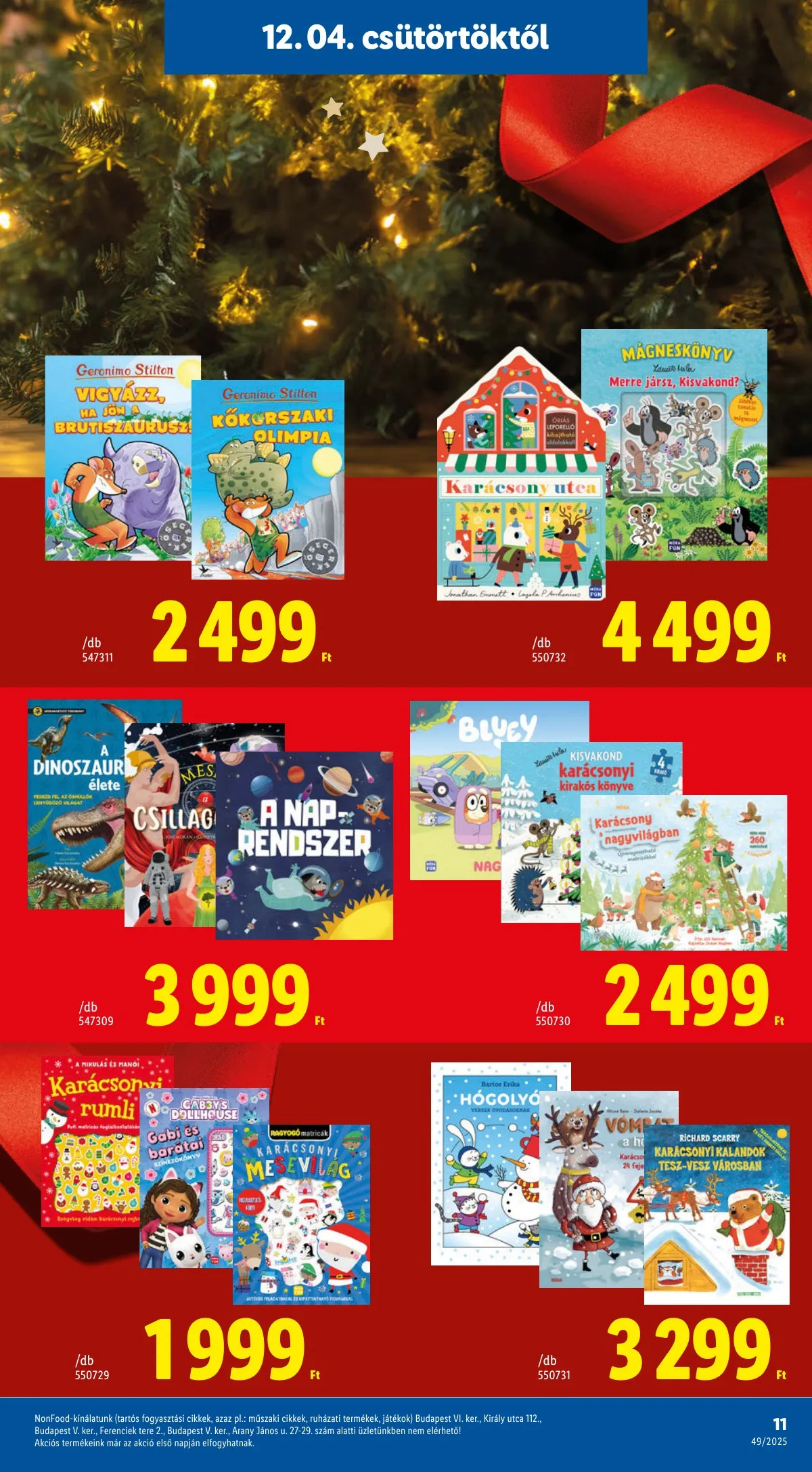 Lidl akciós újság Ajandekkatalogus 12.04–12.04 – 11. oldal