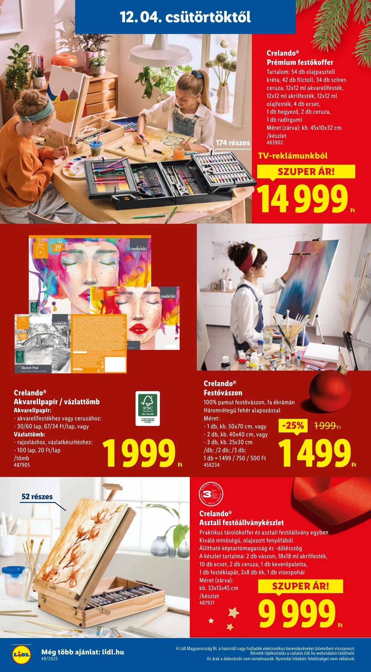 Lidl akciós újság Ajandekkatalogus 12.04–12.04 – 12. oldal