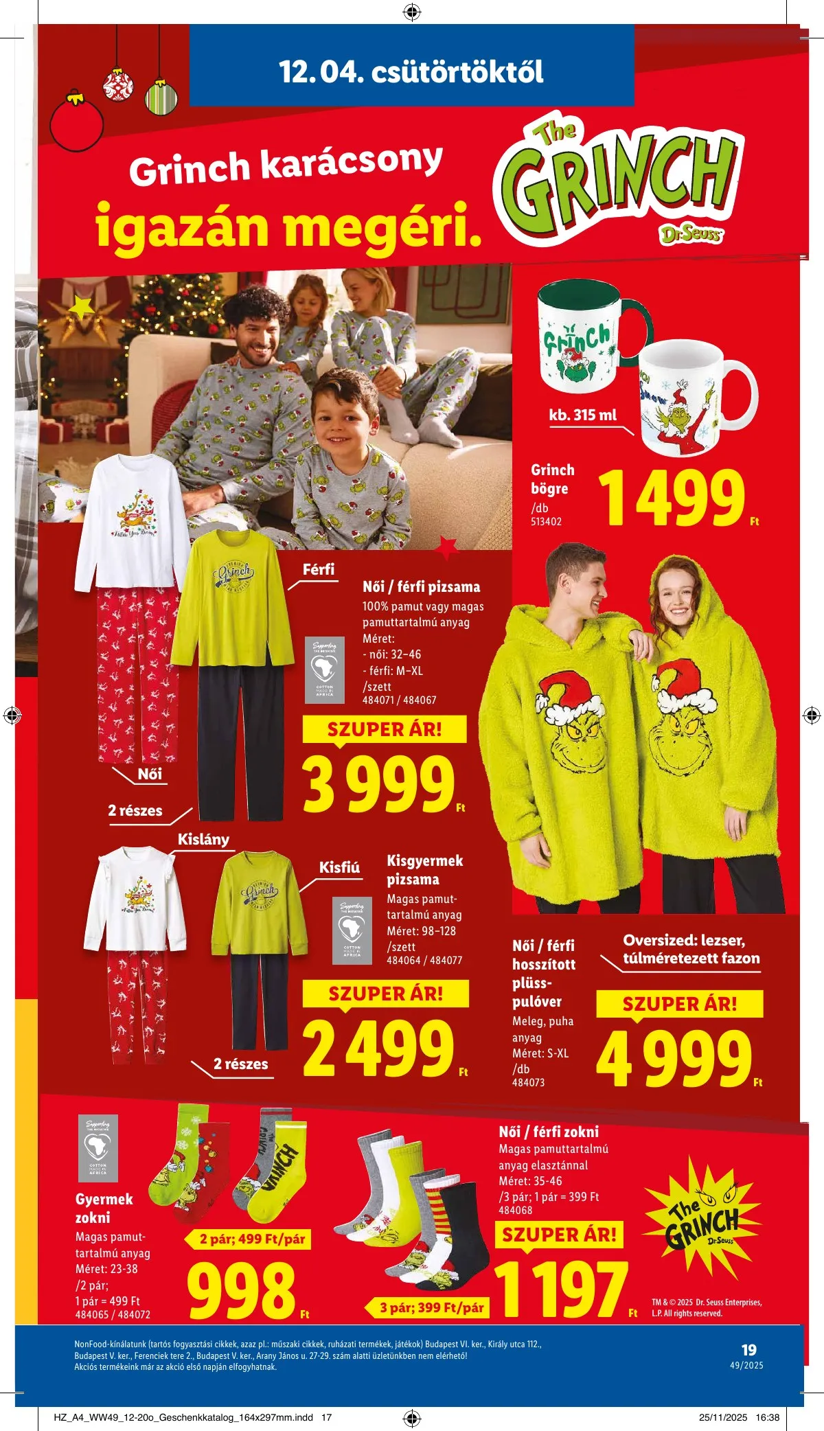 Lidl akciós újság Ajandekkatalogus 12.04–12.04 – 19. oldal