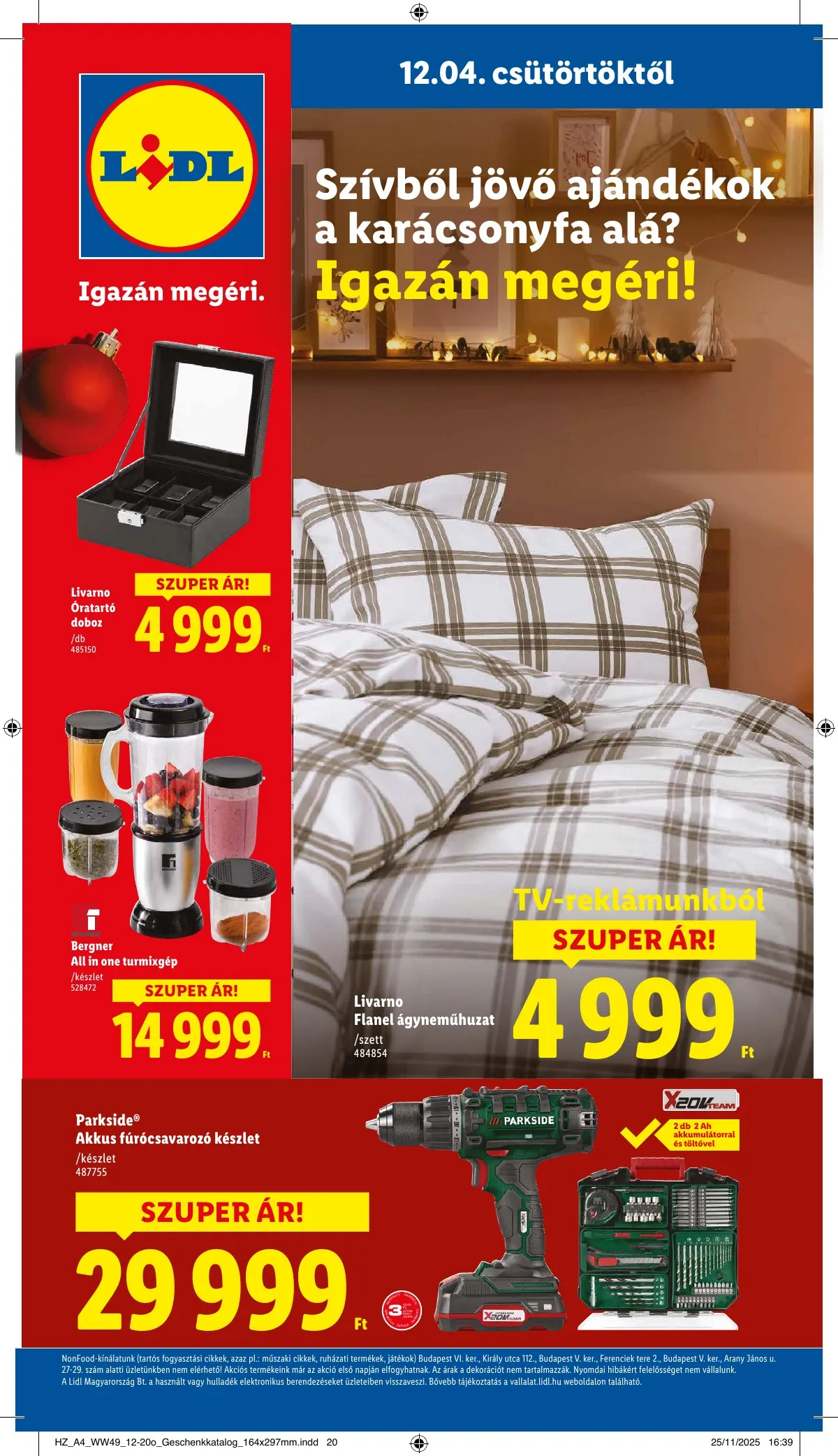 Lidl akciós újság Ajandekkatalogus 12.04–12.04 – 28. oldal