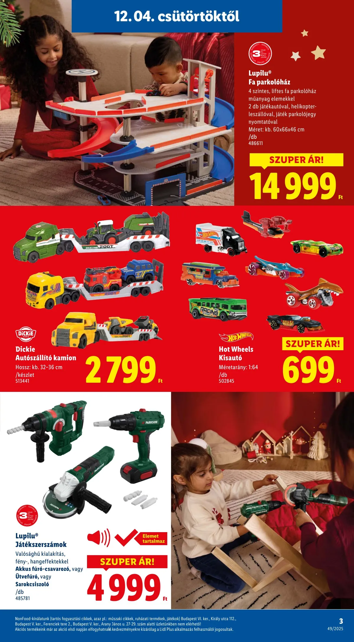 Lidl akciós újság Ajandekkatalogus 12.04–12.04 – 3. oldal