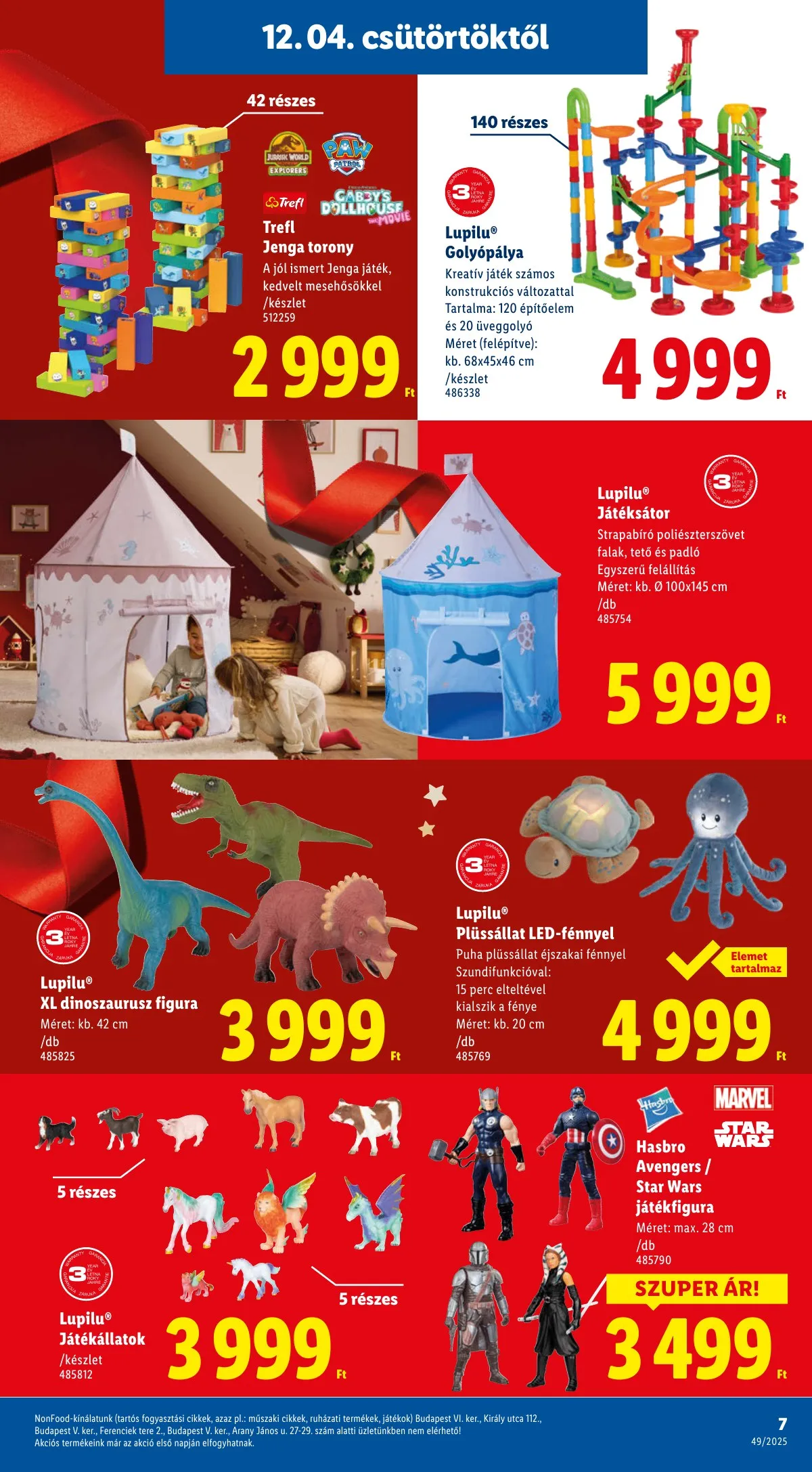 Lidl akciós újság Ajandekkatalogus 12.04–12.04 – 7. oldal