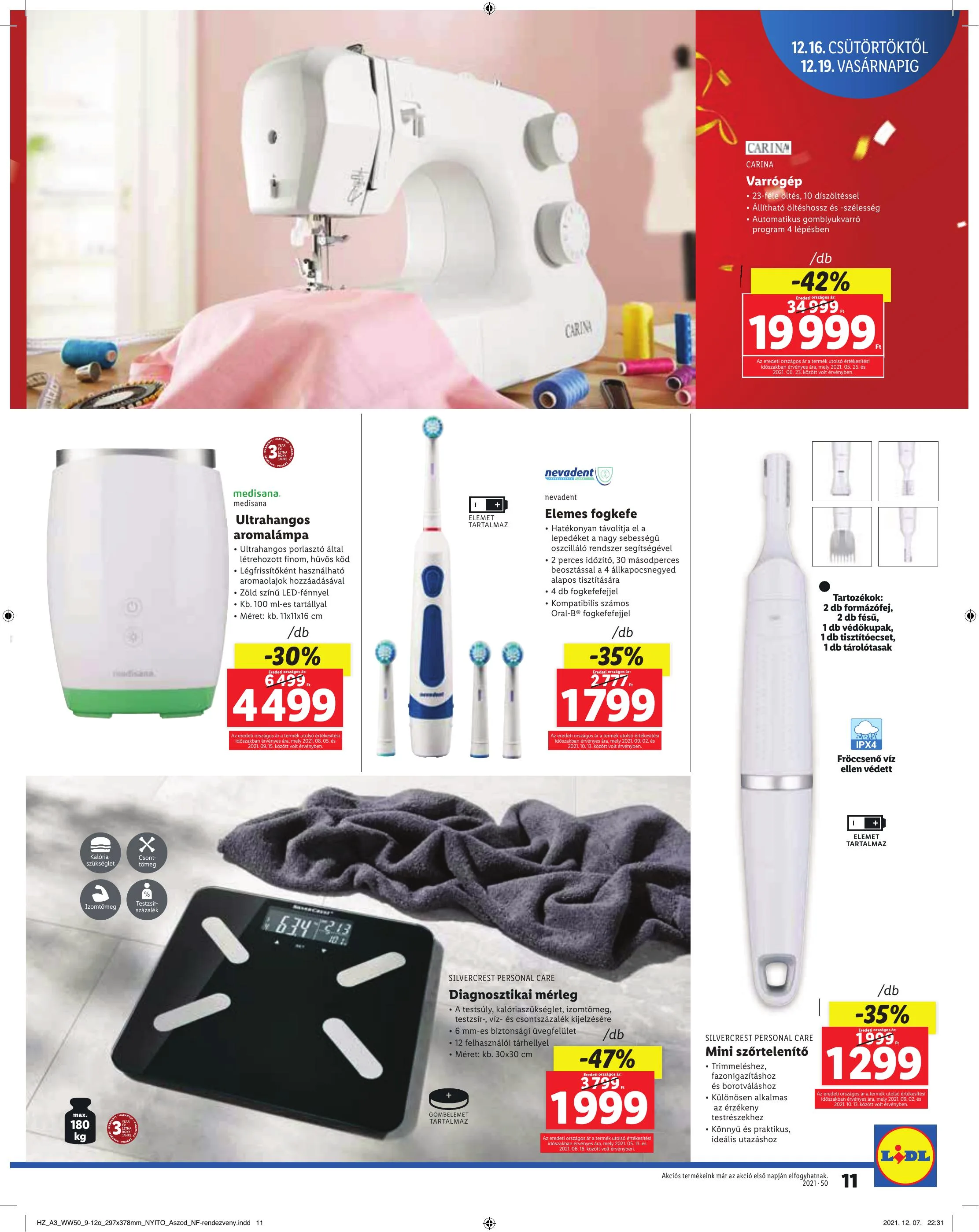 Lidl akciós újság Aszod 12.16–12.19 – 11. oldal