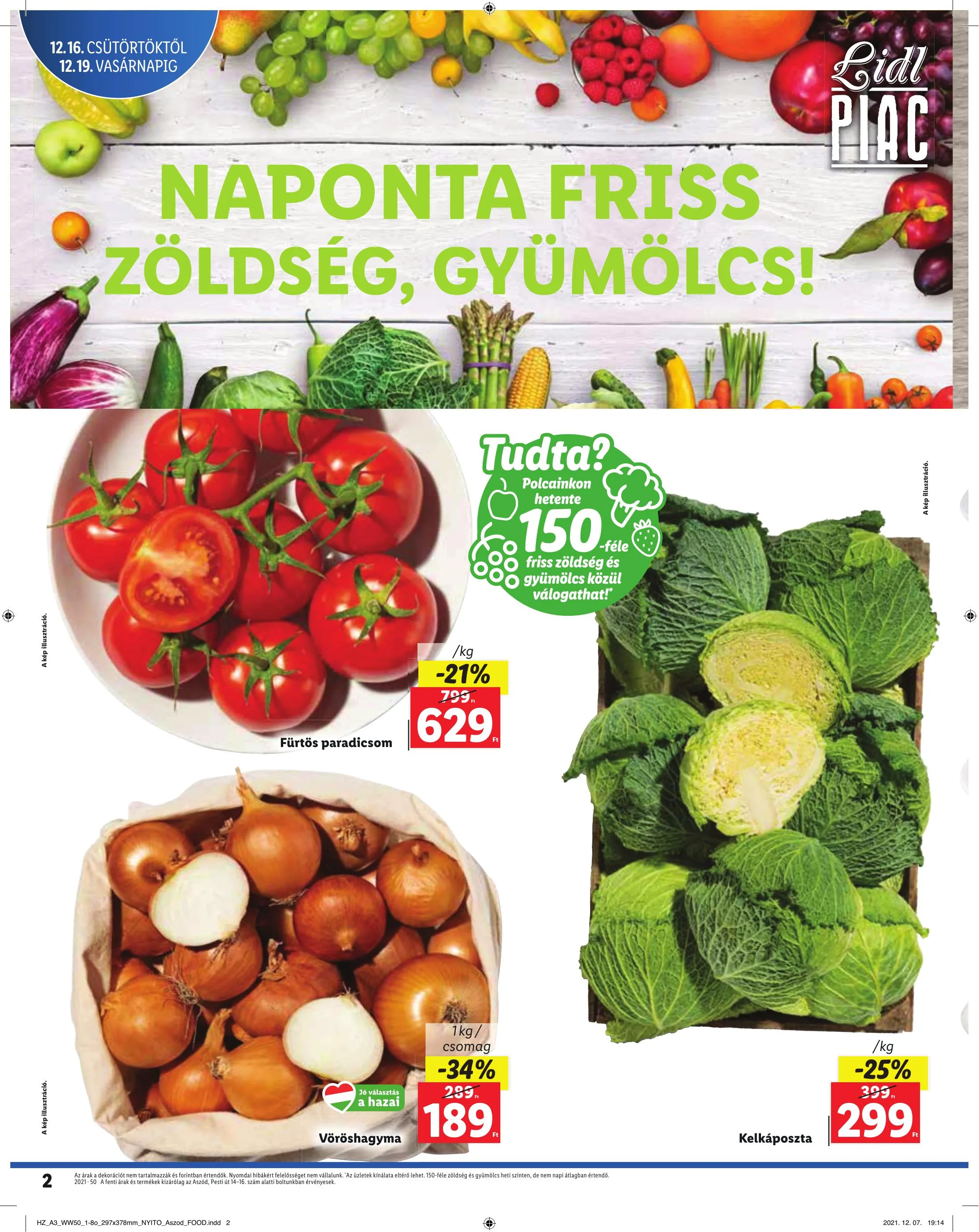 Lidl akciós újság Aszod 12.16–12.19 – 2. oldal