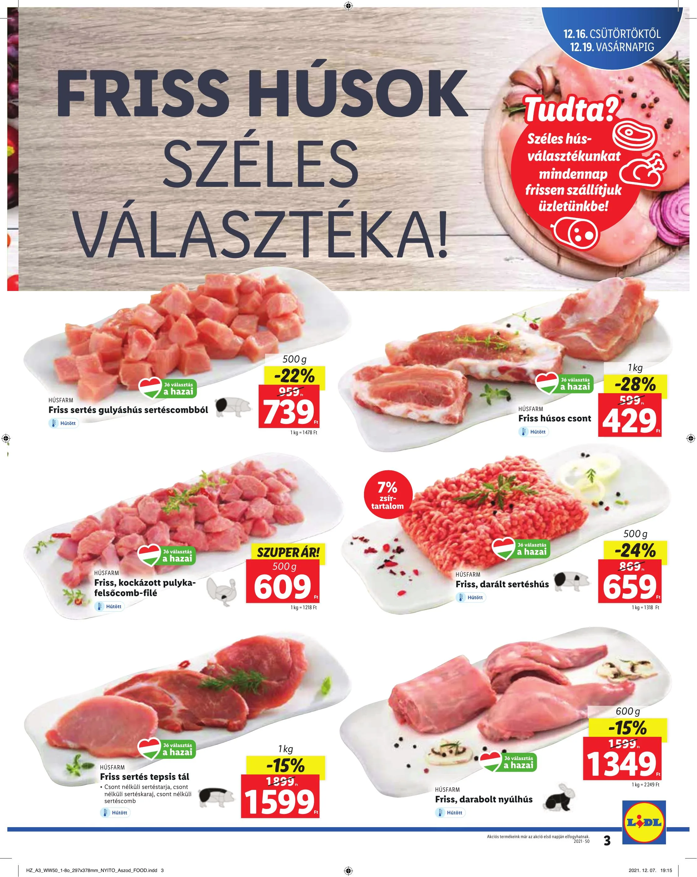 Lidl akciós újság Aszod 12.16–12.19 – 3. oldal