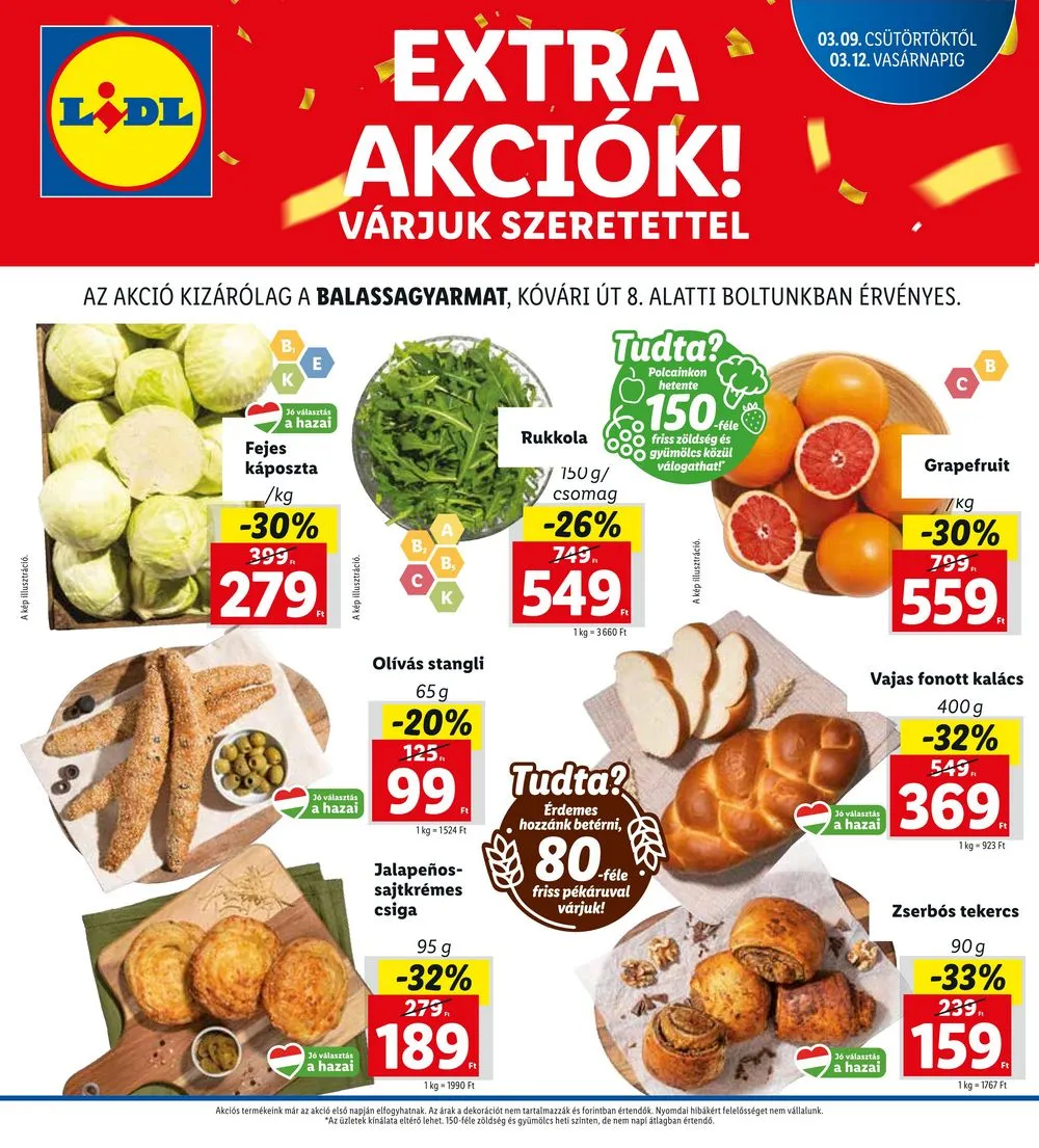 Lidl akciós újság Balassagyarmat 03.09–03.12