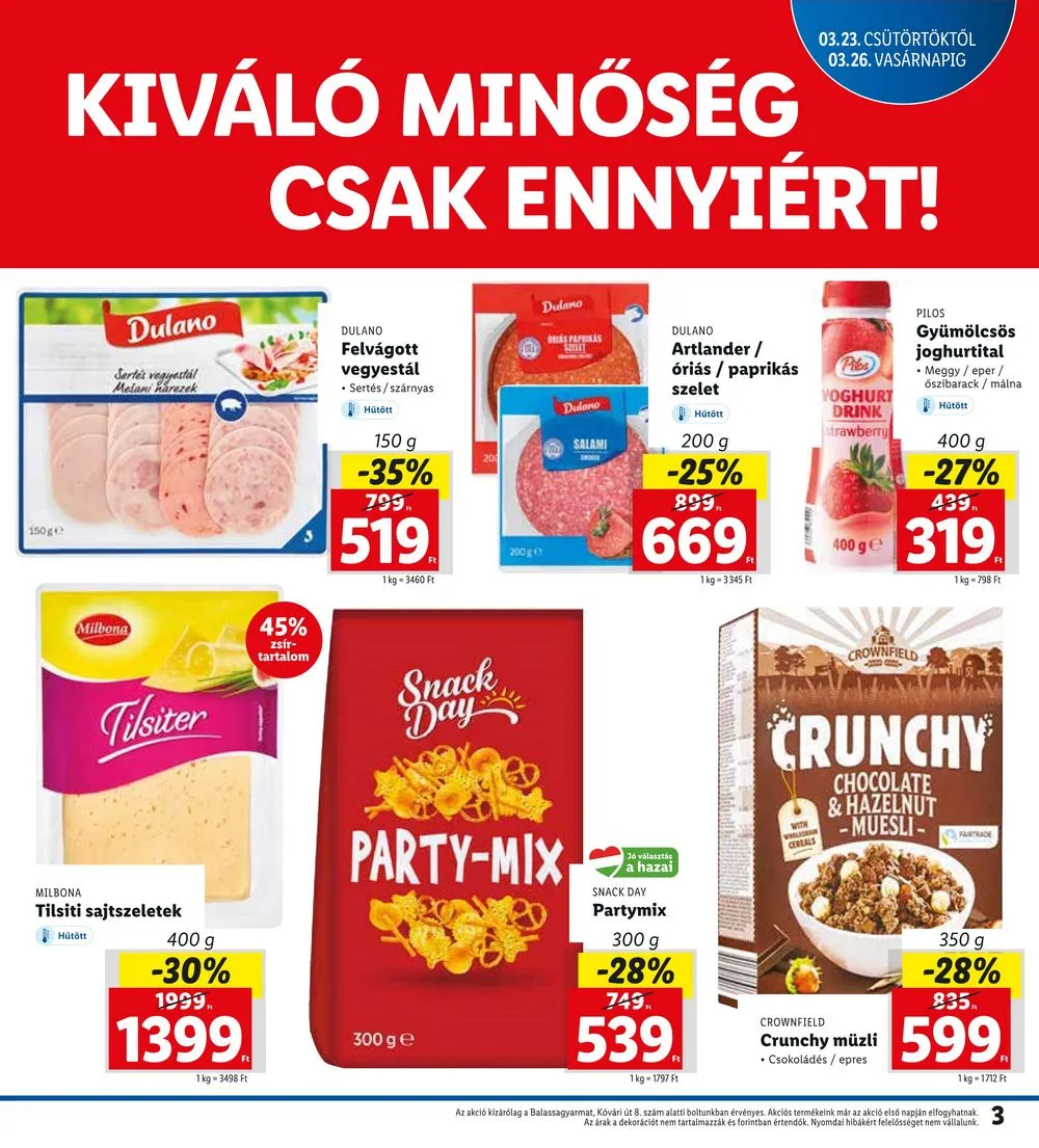 Lidl akciós újság Balassagyarmat 03.23–03.26 – 3. oldal