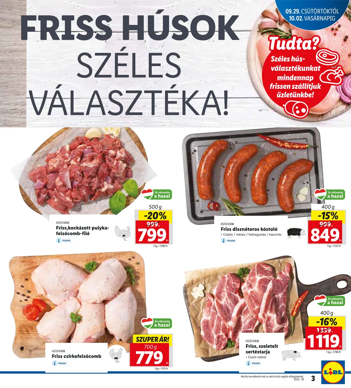 Lidl akciós újság Balmazujvaros 09.29–10.02 – 3. oldal