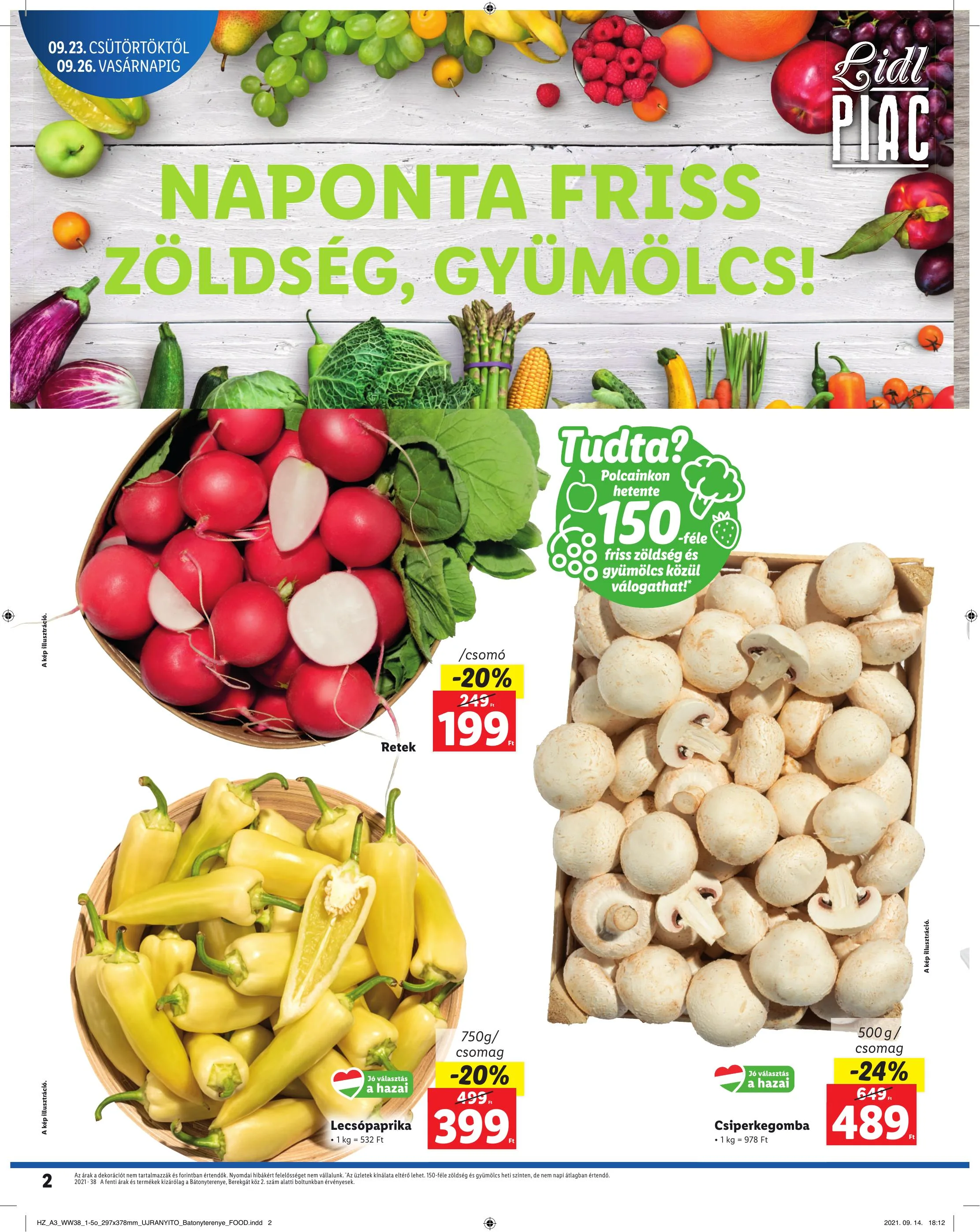 Lidl akciós újság Batonyterenye 09.23–09.26 – 2. oldal