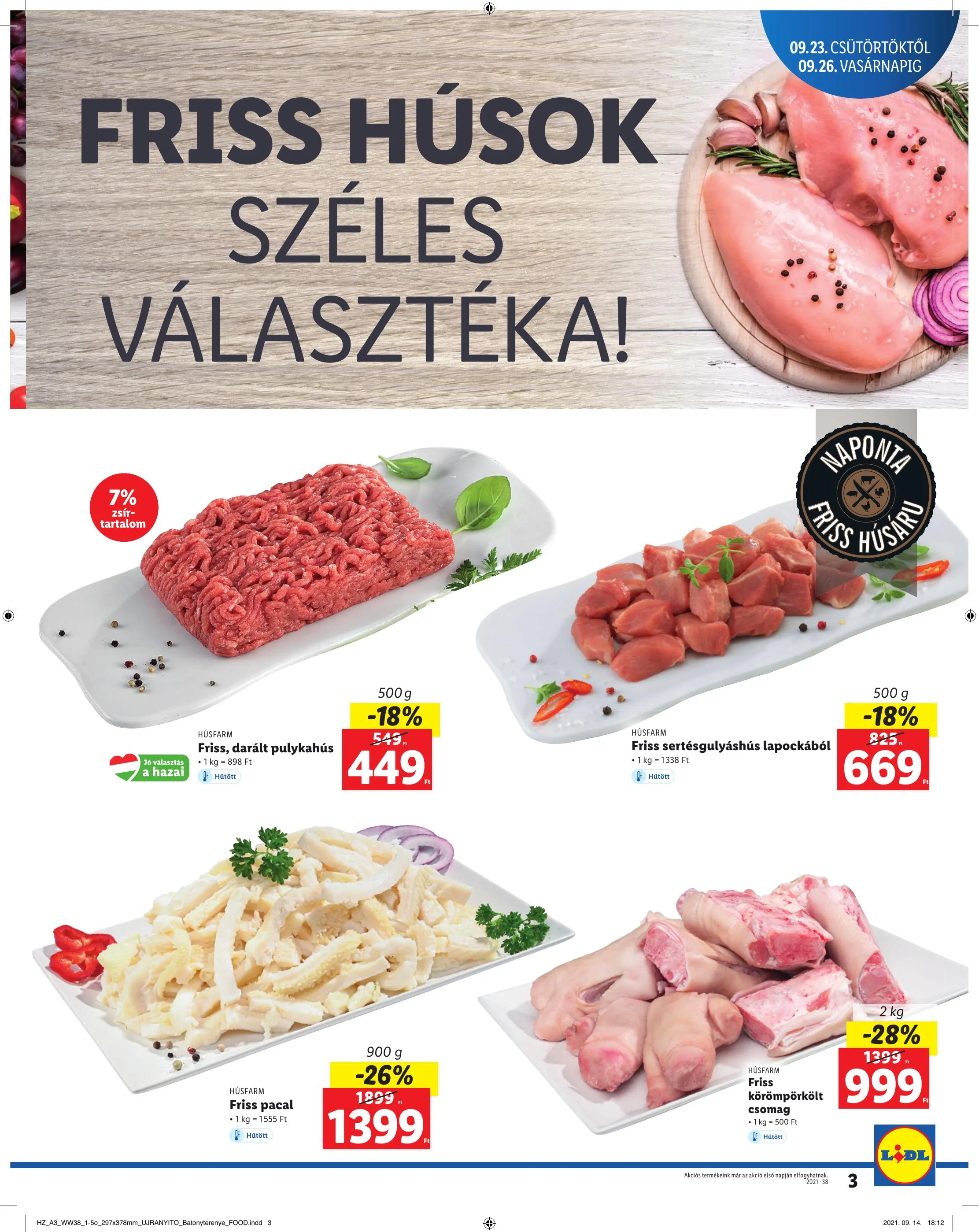 Lidl akciós újság Batonyterenye 09.23–09.26 – 3. oldal