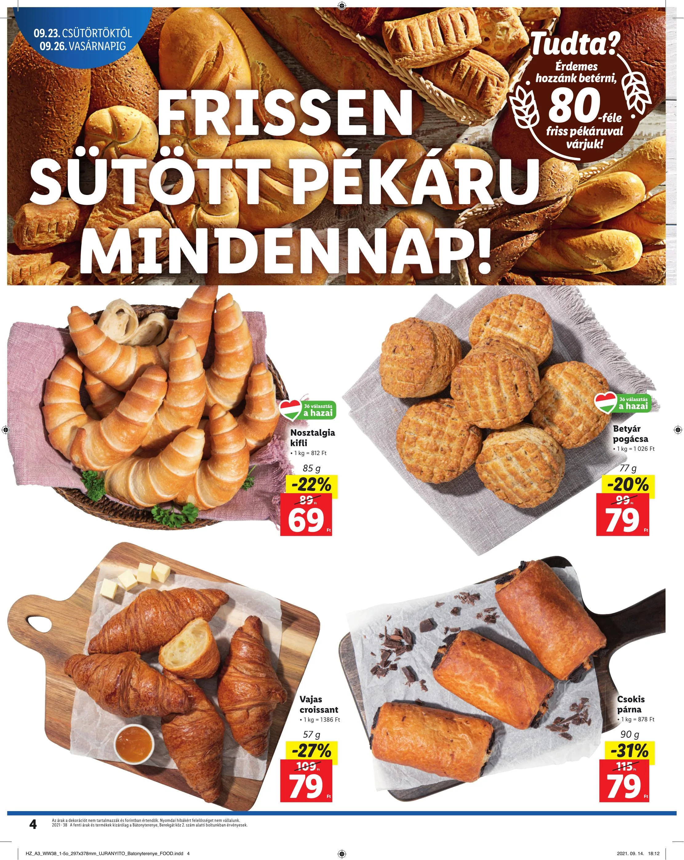 Lidl akciós újság Batonyterenye 09.23–09.26 – 4. oldal
