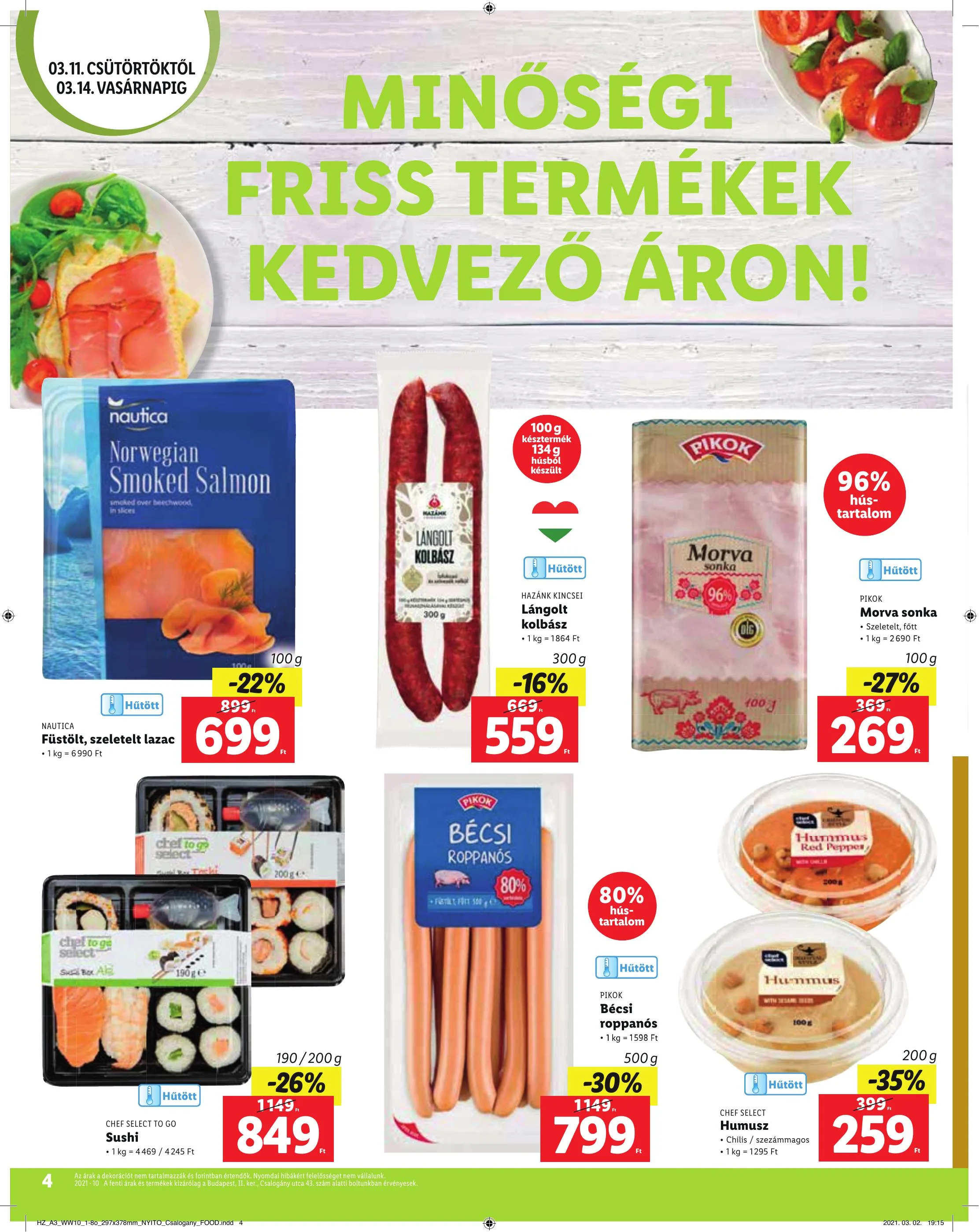 Lidl akciós újság Bp Ii Ker 03.11–03.14 – 4. oldal