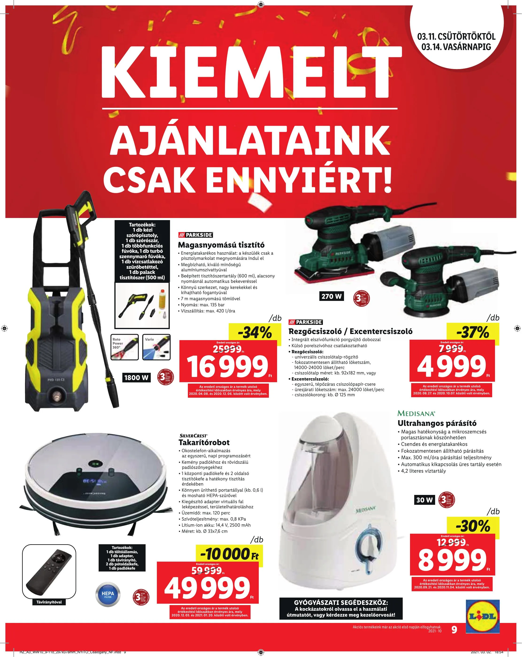 Lidl akciós újság Bp Ii Ker 03.11–03.14 – 9. oldal