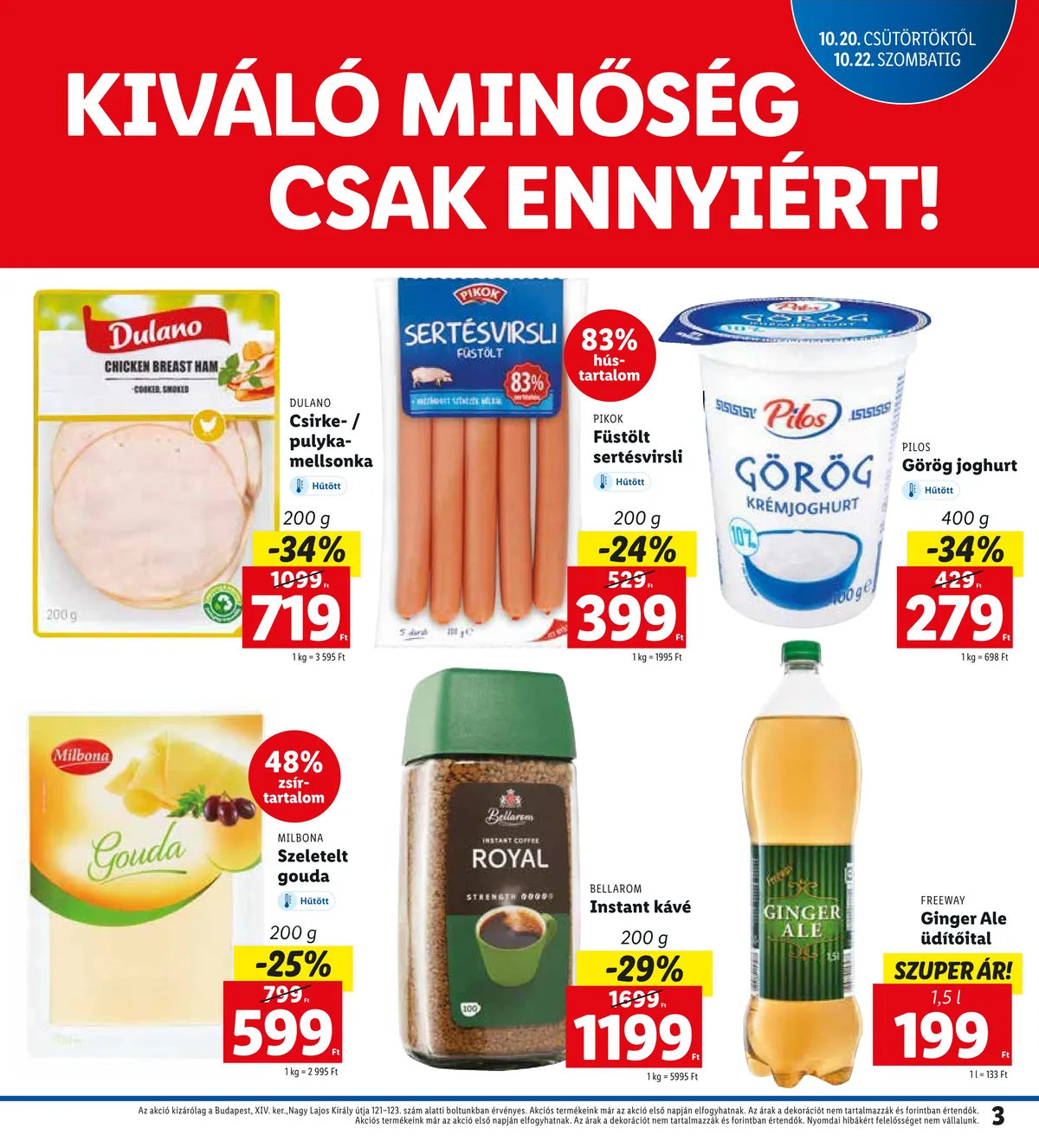 Lidl akciós újság Bp nagy lajos kiraly utja 10.20–10.22 – 3. oldal
