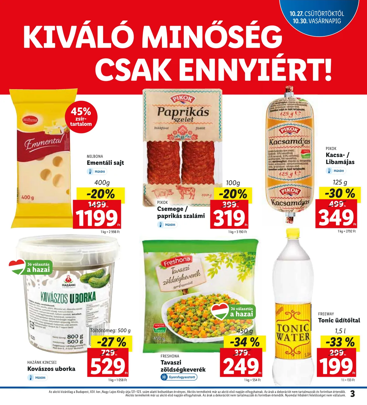 Lidl akciós újság Bp nagy lajos 10.27–11.30 – 3. oldal