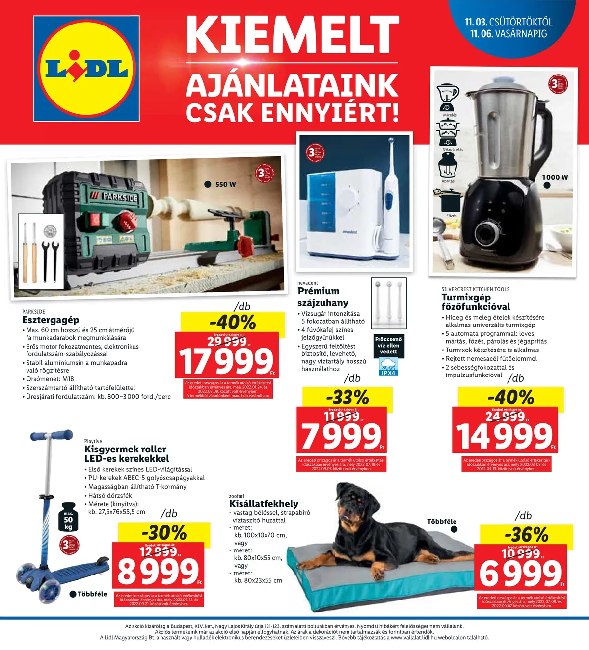 Lidl akciós újság Bp nagy lajos 11.03–11.06 – 4. oldal