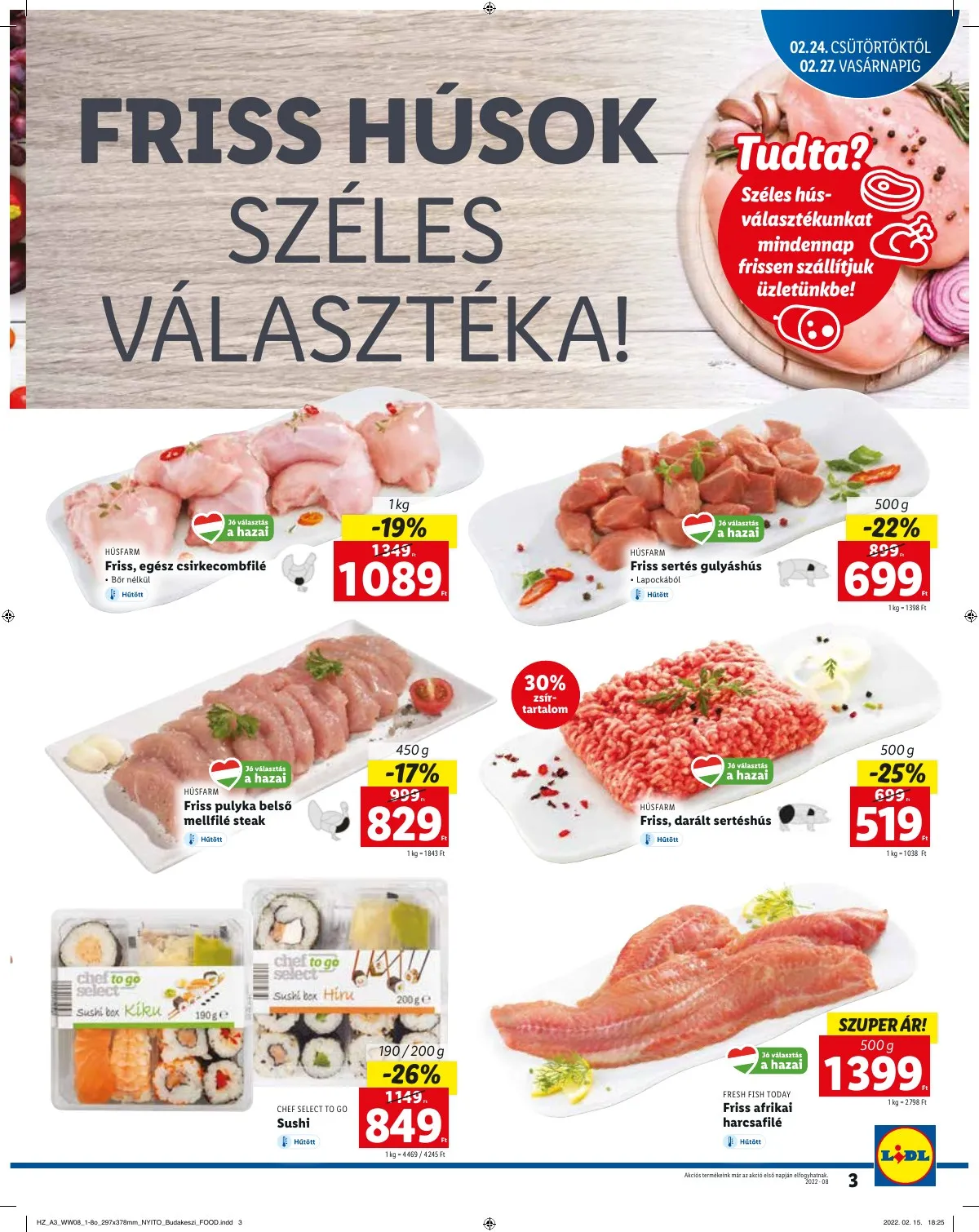 Lidl akciós újság Budakeszi 02.24–02.27 – 3. oldal
