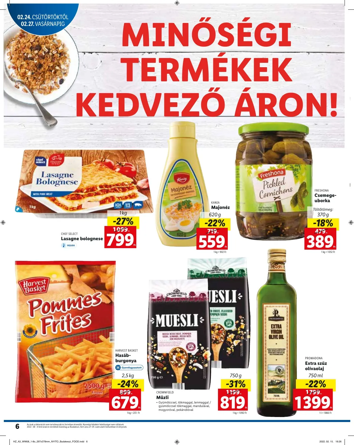 Lidl akciós újság Budakeszi 02.24–02.27 – 6. oldal