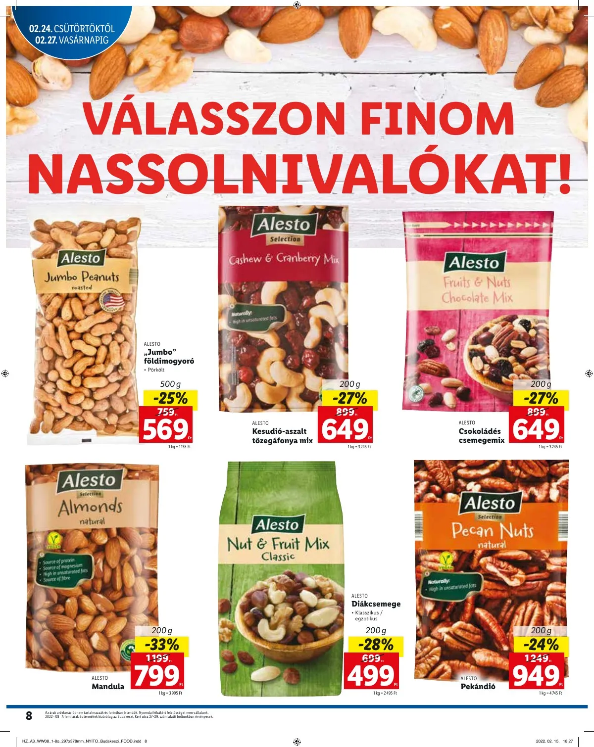 Lidl akciós újság Budakeszi 02.24–02.27 – 8. oldal