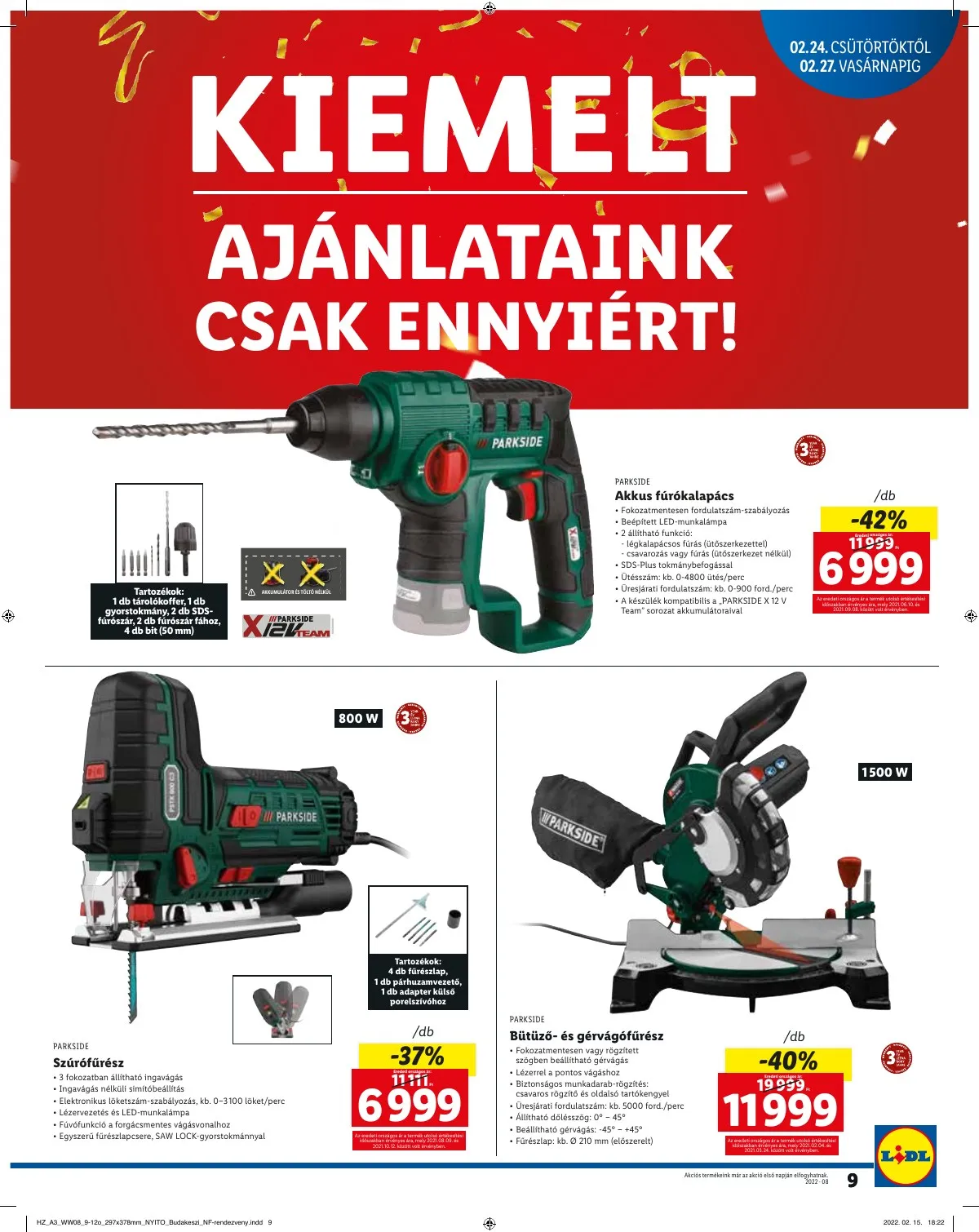 Lidl akciós újság Budakeszi 02.24–02.27 – 9. oldal