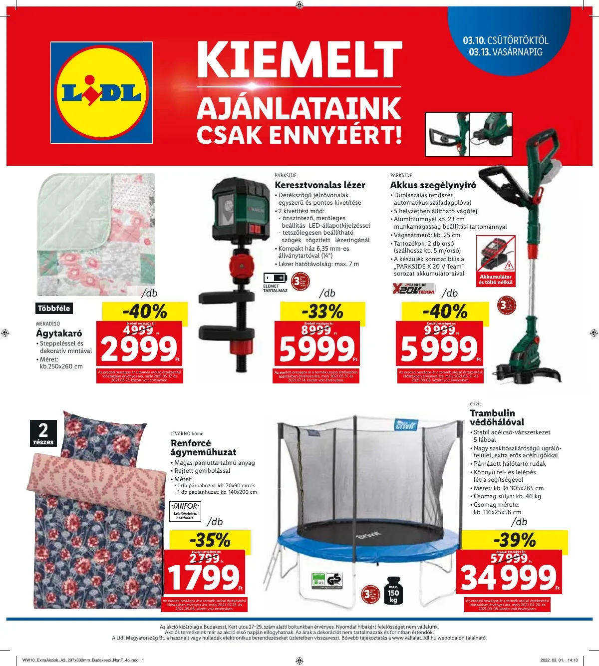 Lidl akciós újság Budakeszi 03.10–03.13 – 4. oldal