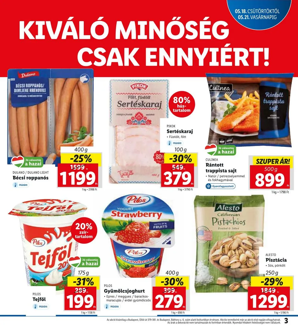 Lidl akciós újság Budapest 05.18–05.21 – 3. oldal