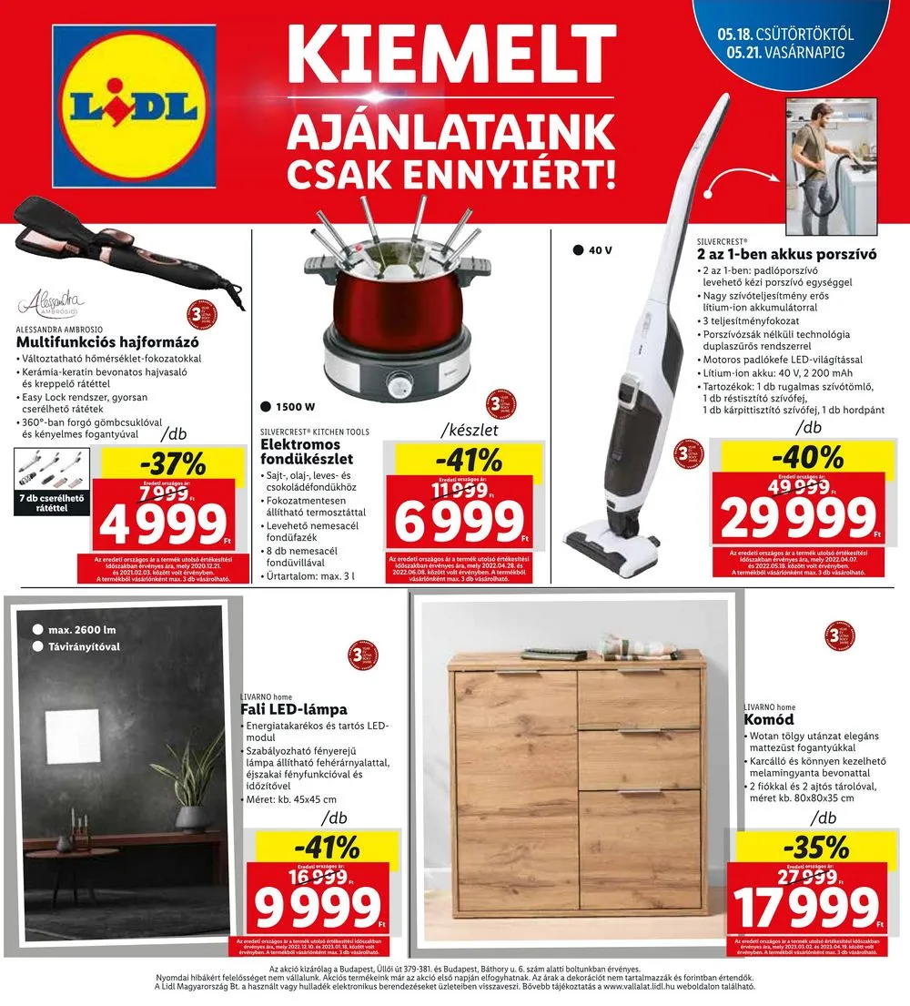 Lidl akciós újság Budapest 05.18–05.21 – 4. oldal