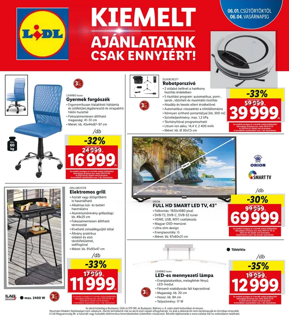Lidl akciós újság Budapest 06.01–06.04 – 4. oldal