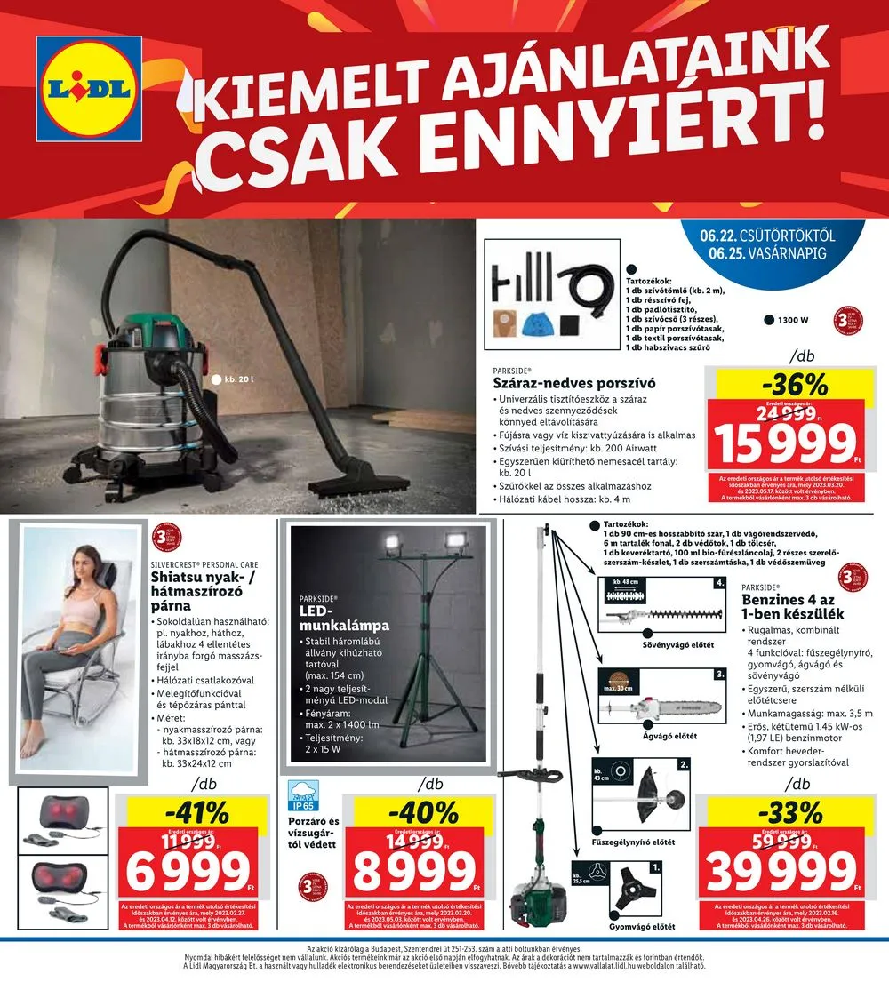 Lidl akciós újság Budapest 06.22–06.25 – 4. oldal