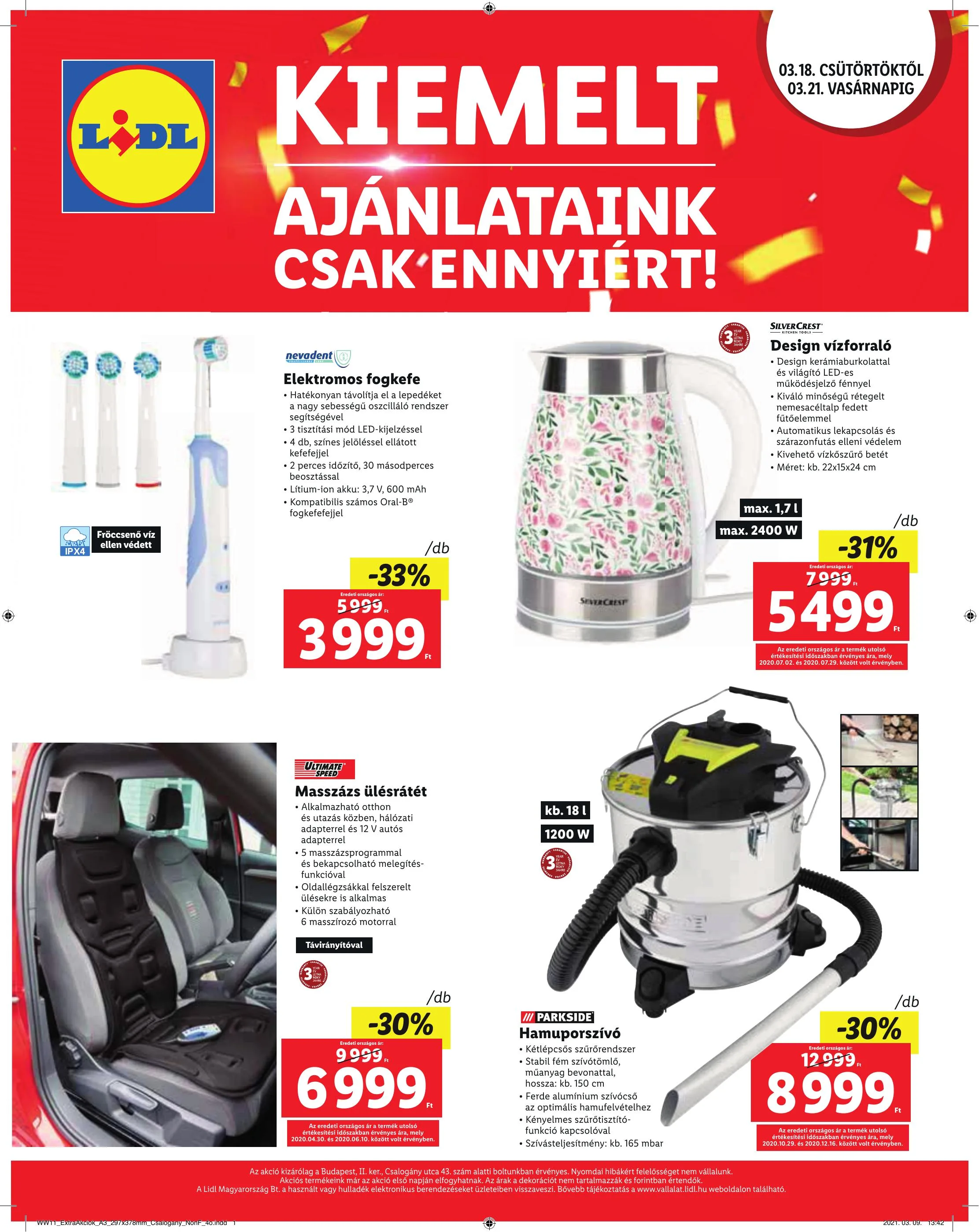 Lidl akciós újság Csalogany Utca 03.18–03.21 – 4. oldal