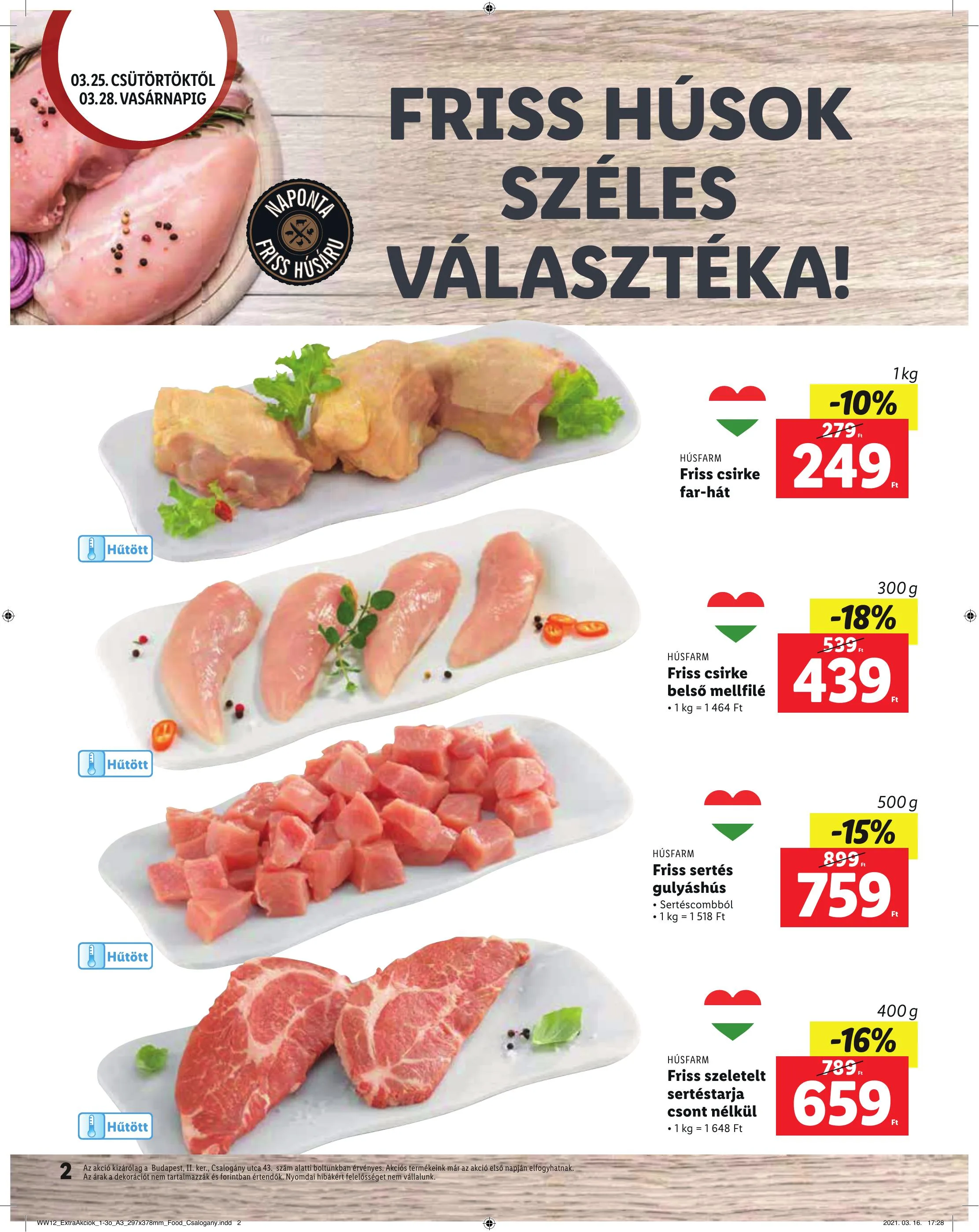 Lidl akciós újság Csalogany Utca 03.25–03.28 – 2. oldal