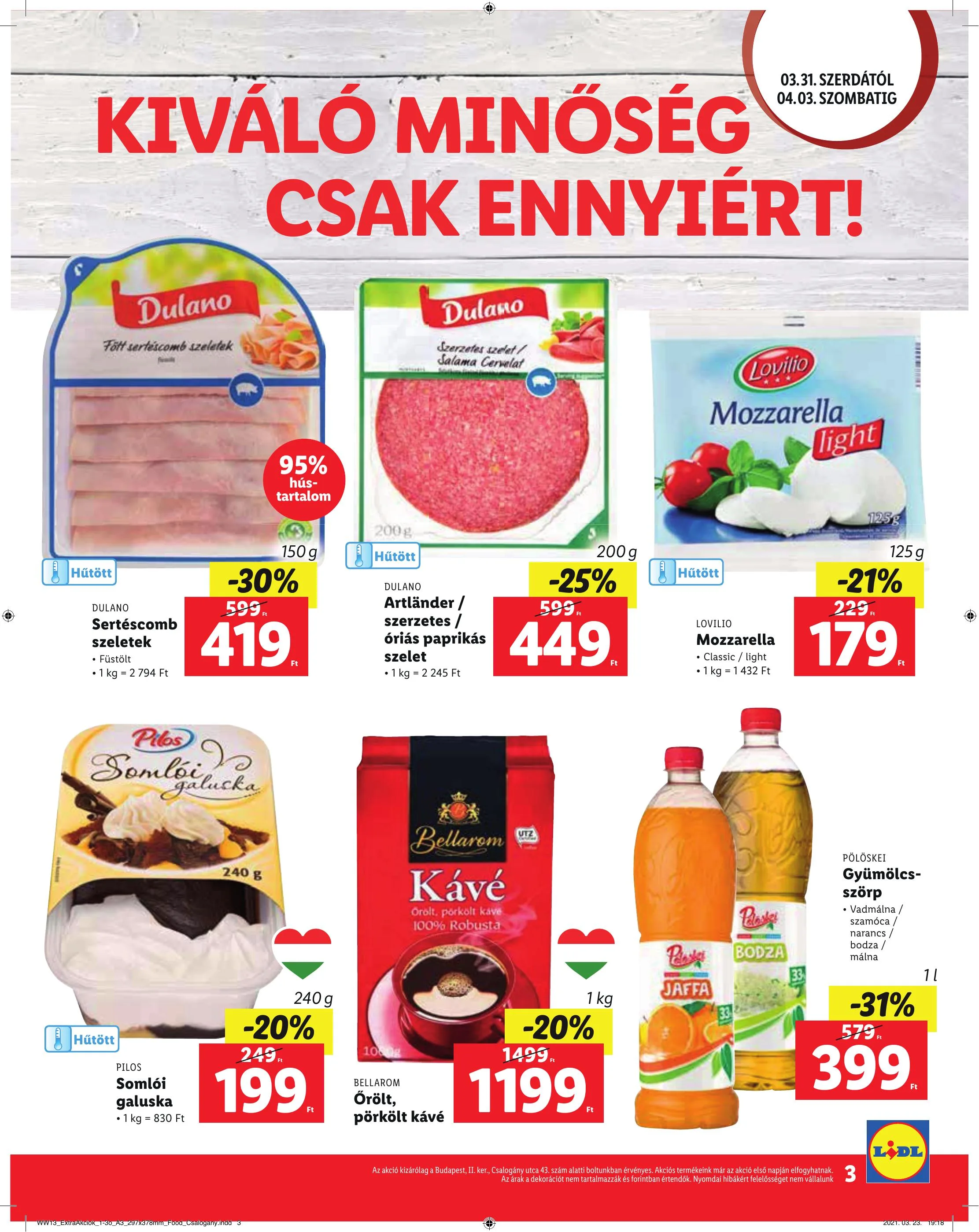 Lidl akciós újság Csalogany 03.31–04.03 – 3. oldal