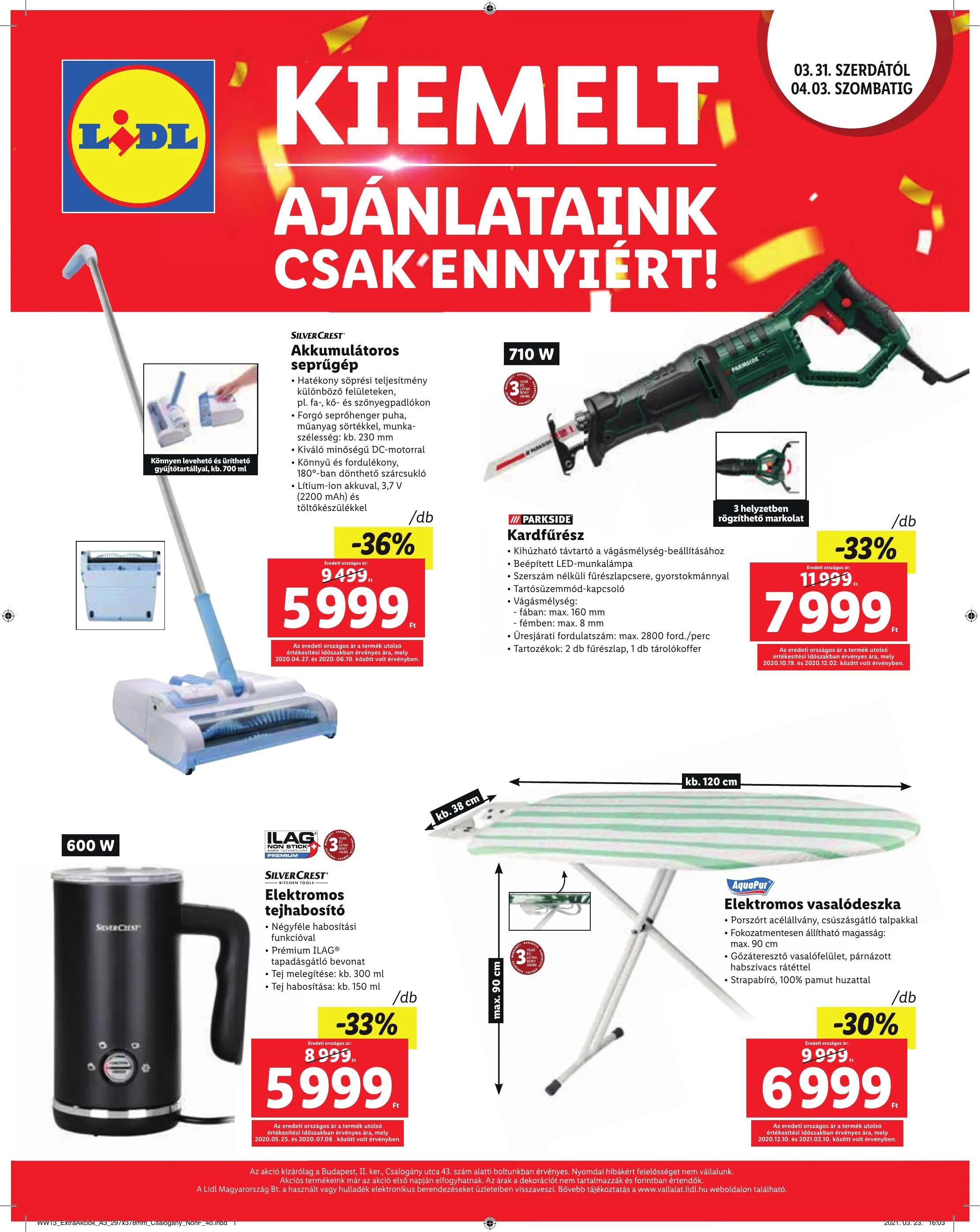 Lidl akciós újság Csalogany 03.31–04.03 – 4. oldal