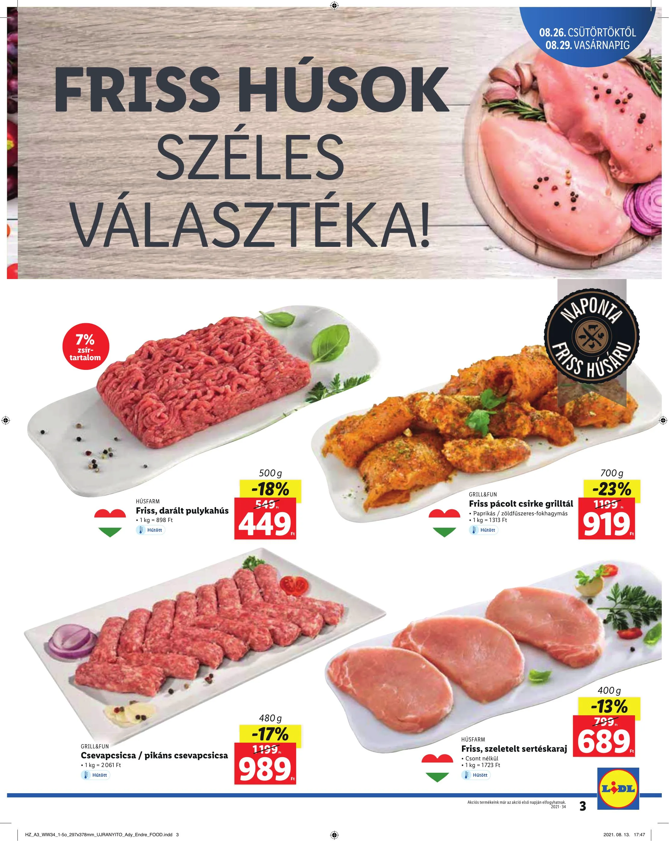Lidl akciós újság Csepel 08.26–08.29 – 3. oldal