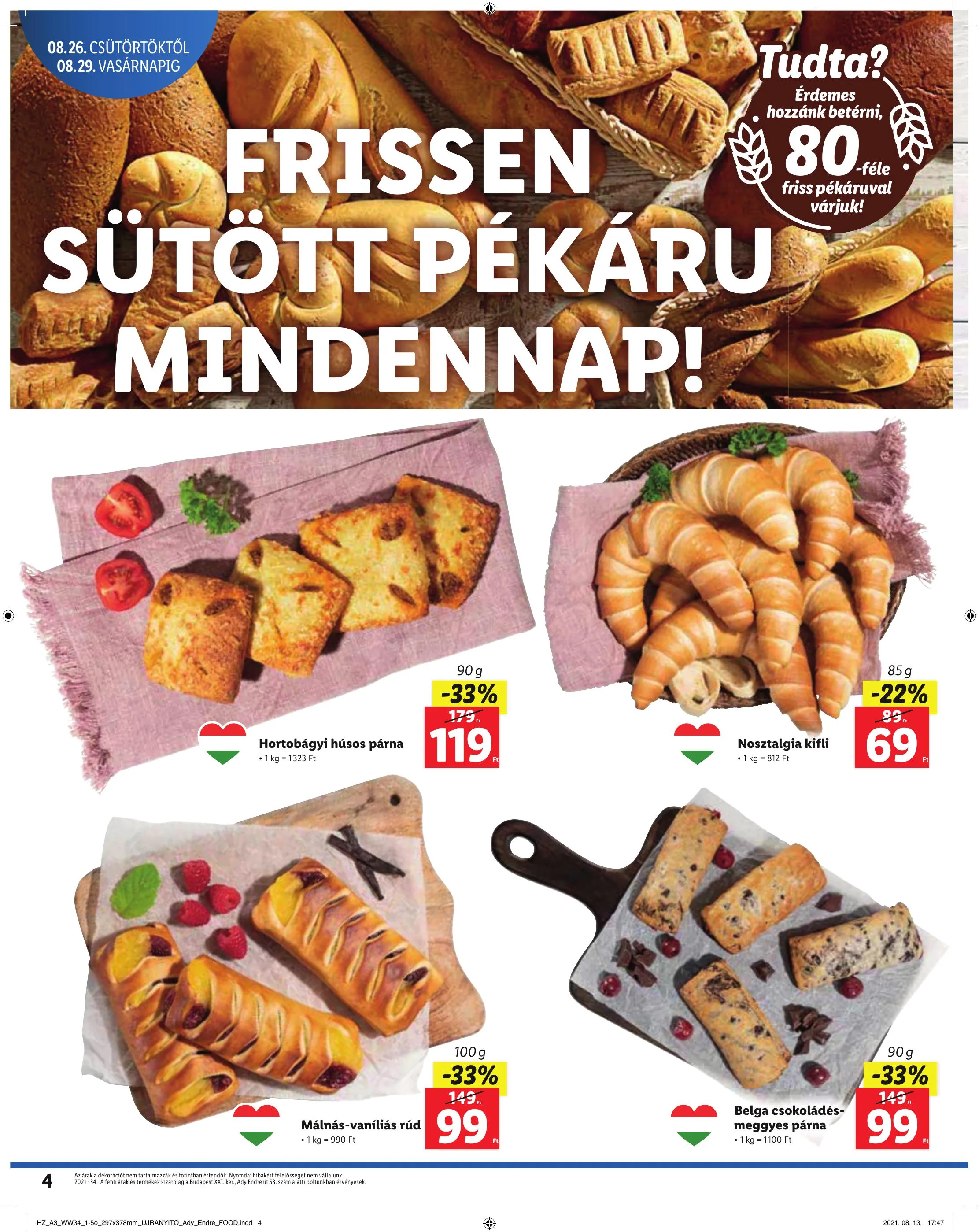 Lidl akciós újság Csepel 08.26–08.29 – 4. oldal