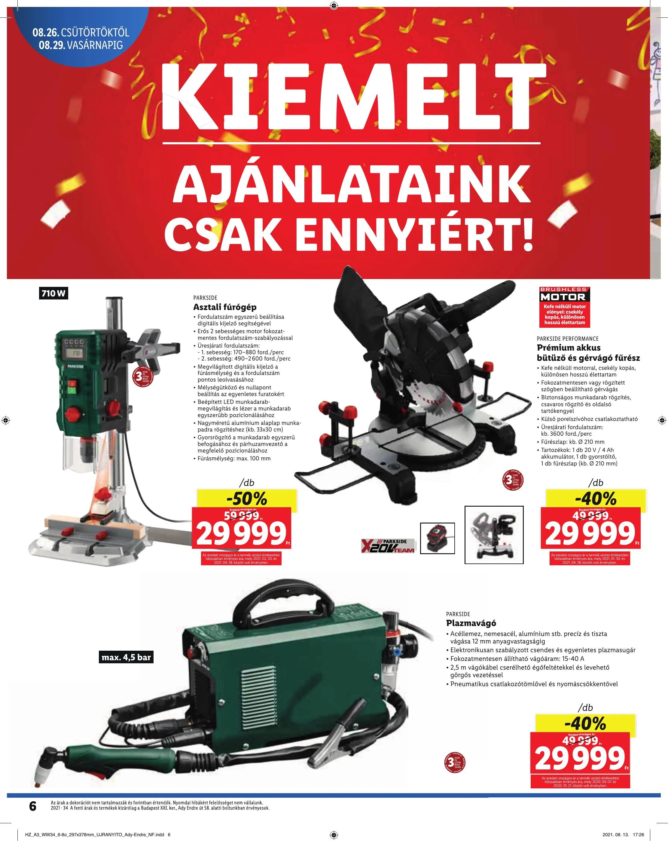 Lidl akciós újság Csepel 08.26–08.29 – 6. oldal